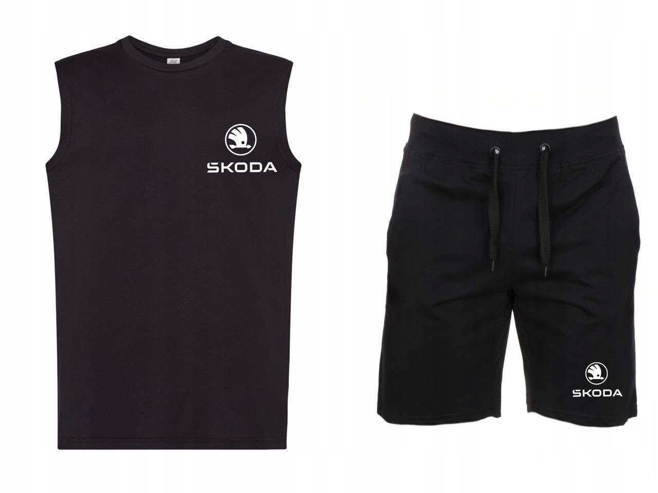 Pánská sada tílka Tričko a krátkých Kraťasy Škoda, velikost L