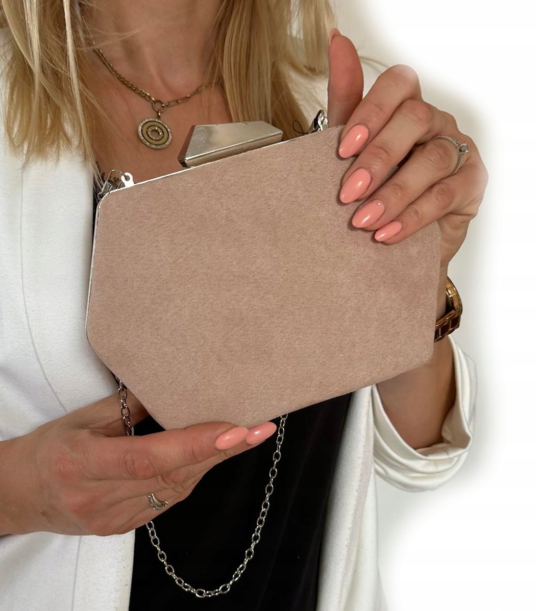 PUZDERKO KOPERTÓWKA ZAMSZ CAPPUCCINO