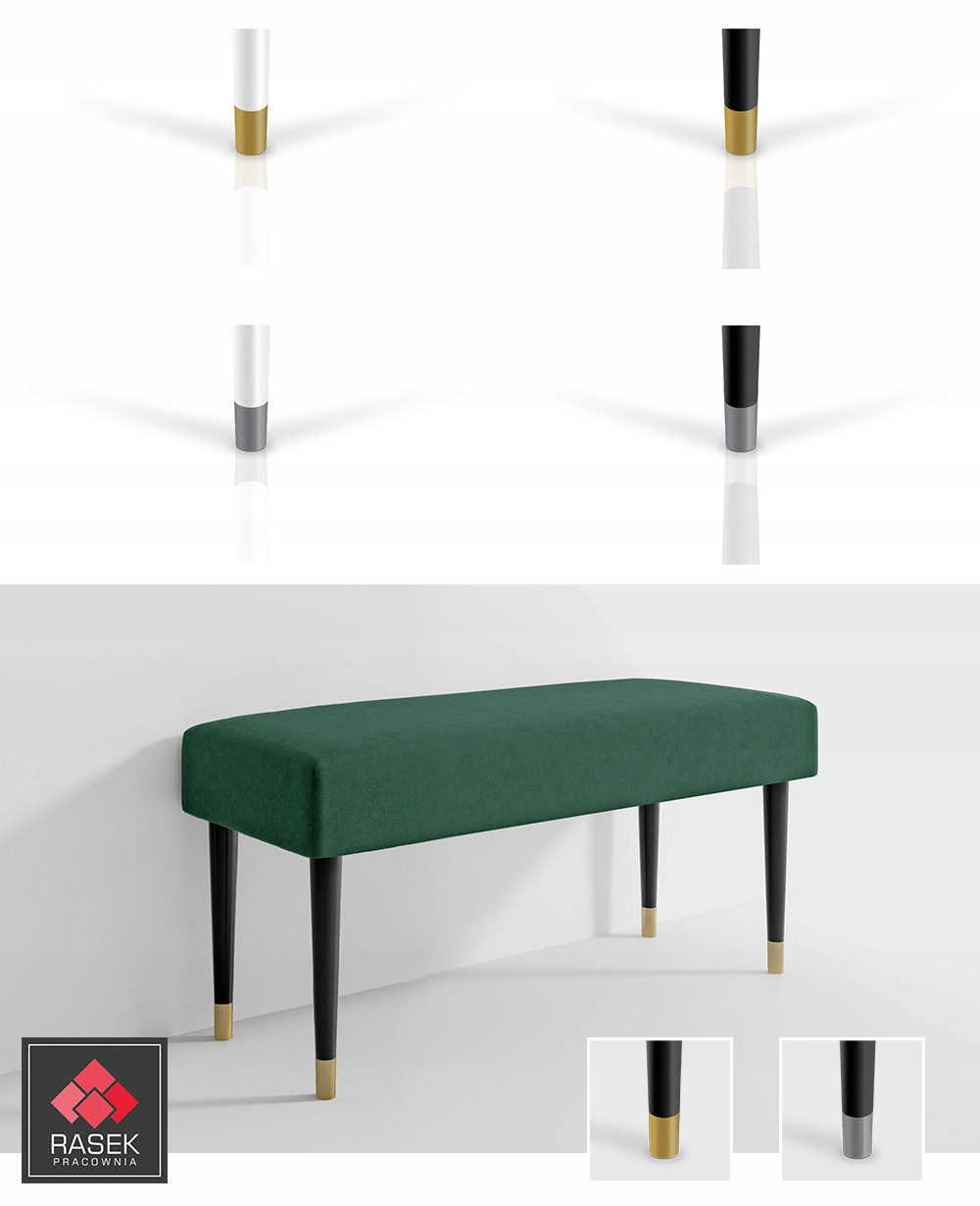 Ławeczka Ławka Pufa TAPICEROWANA KLASYCZNA 80 x 30 Kolor korpusu inny kolor