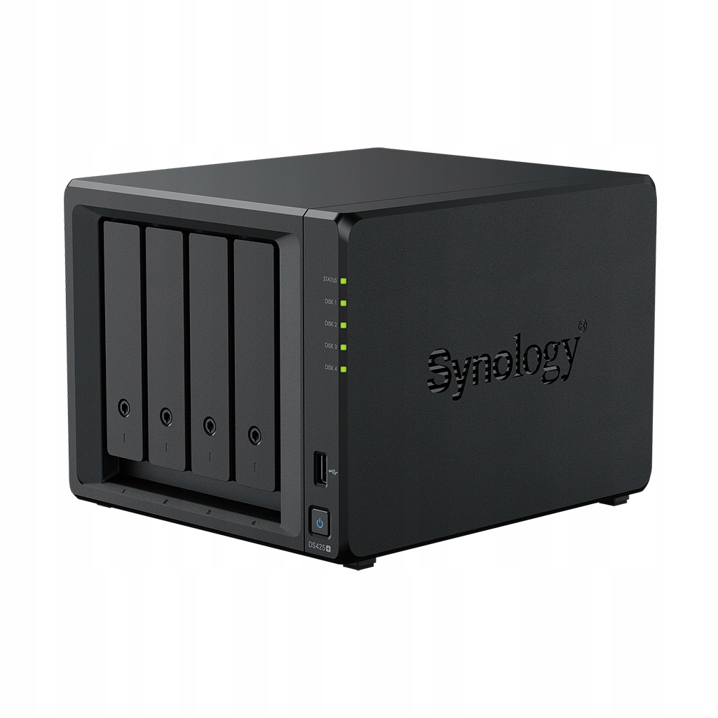 Synology DS425+ 4-zátokový Nas server, Intel Celeron, 2GB Ram, 2xM.2 NVMe