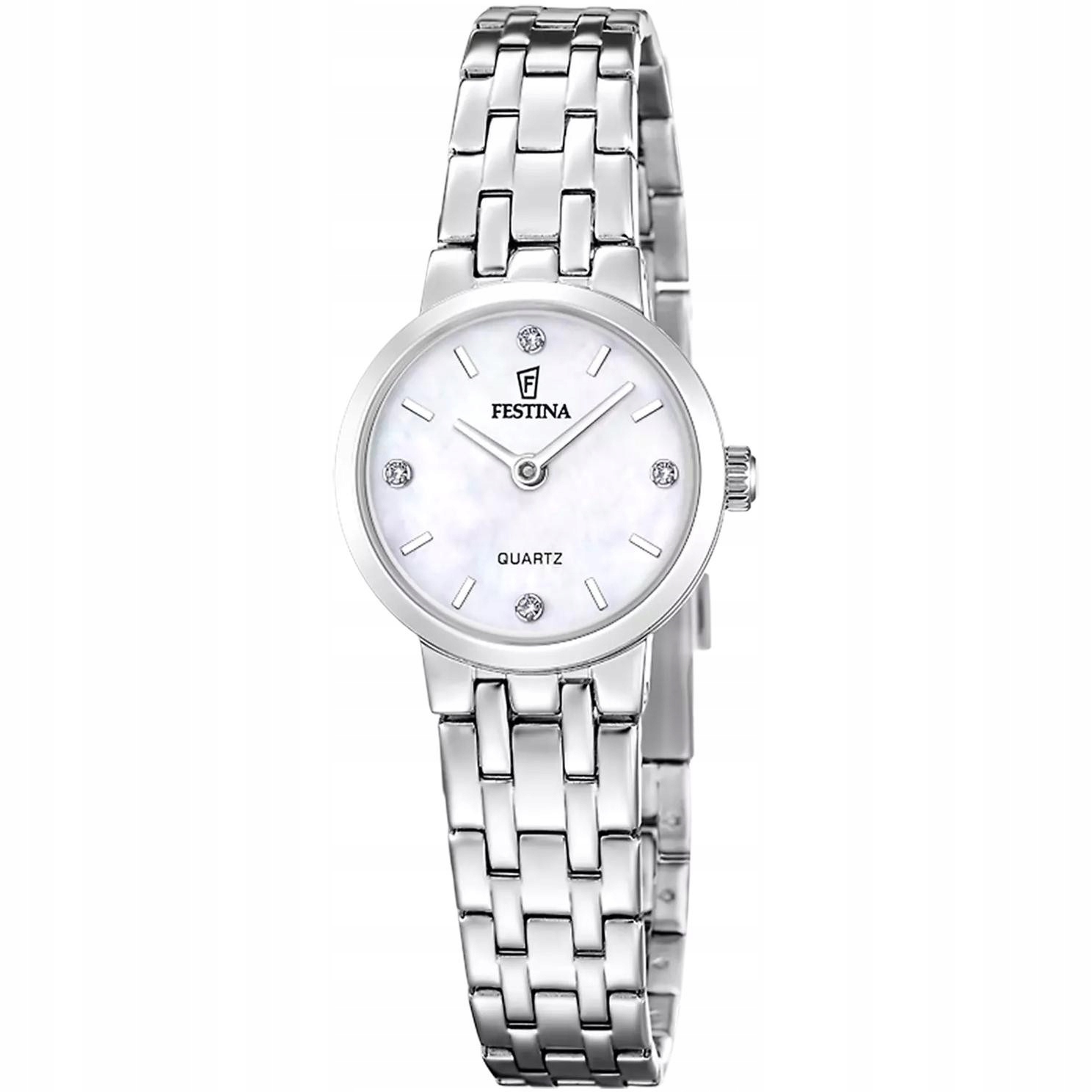 Dámské hodinky Festina F20746-1 Zirkony stříbrné