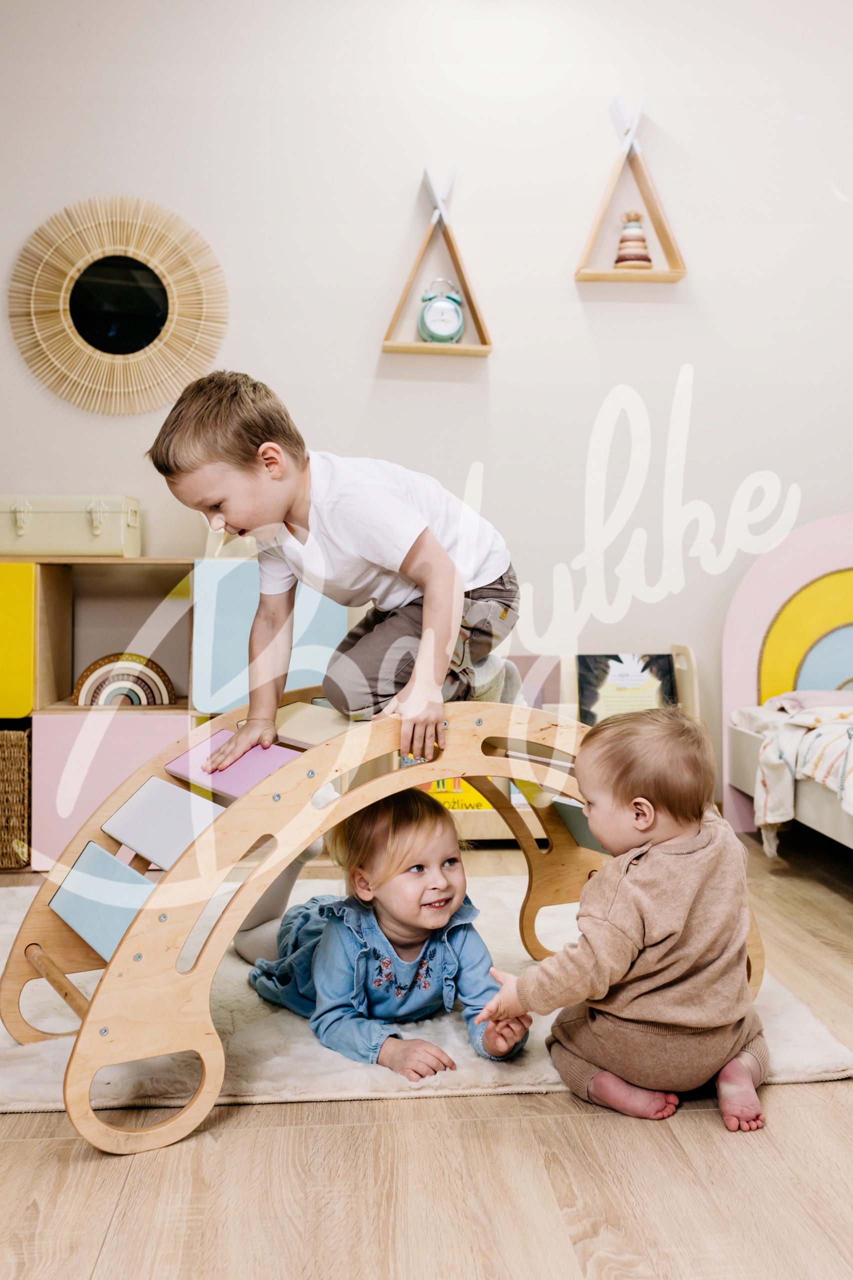 Bujak drewniany, bujaczek - Montessori little Marka Lila Baby