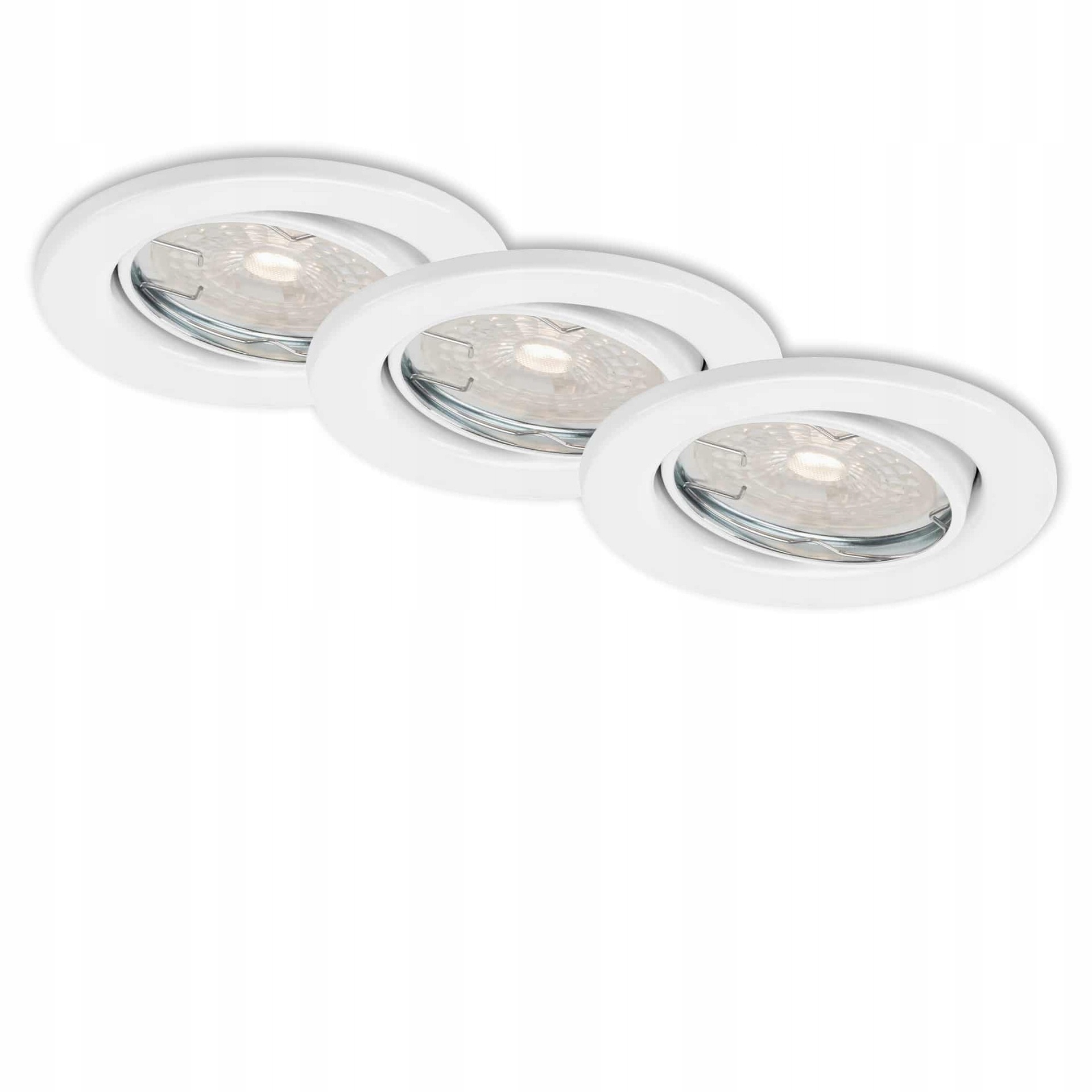 Sada 3 vestavných Led svítidel Briloner, 8,6 cm, 5,5W, bílé, stmívatelné
