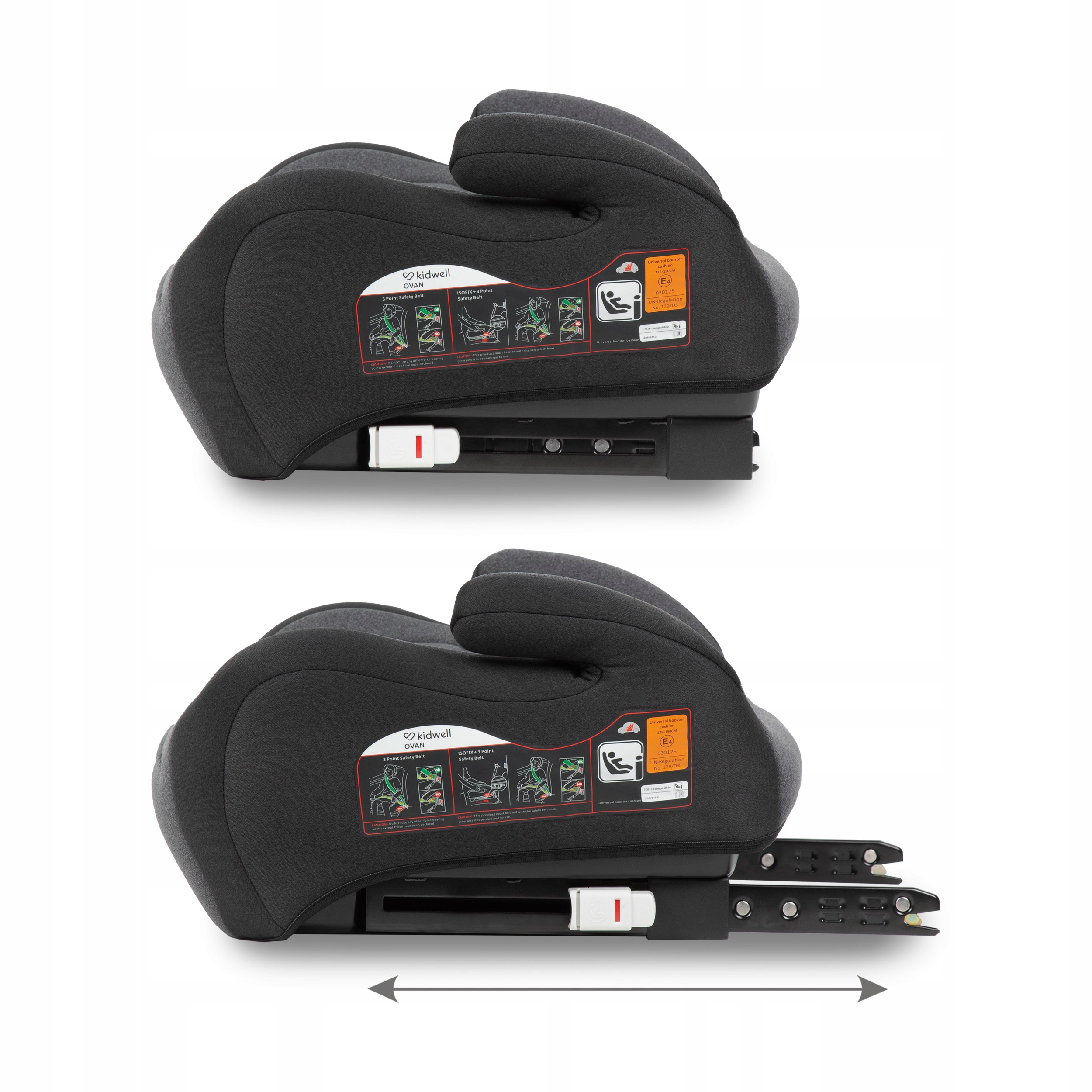 FOTELIK SAMOCHODOWY PODSTAWKA i-SIZE ISOFIX 15-36kg KIDWELL OVAN Kod producenta FOSAOVA03A0