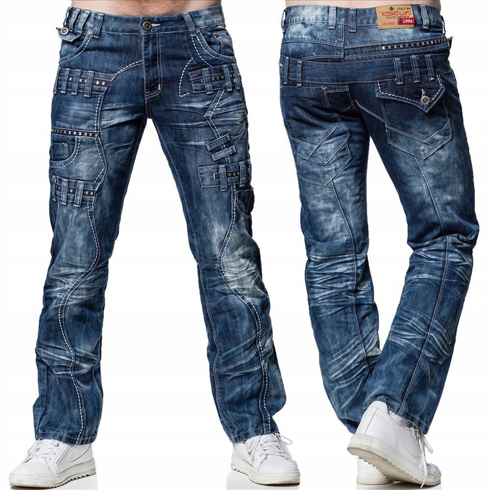 Kosmo Lupo kalhoty pánské KM8002 L:32 džíny, jeans 32 jeans