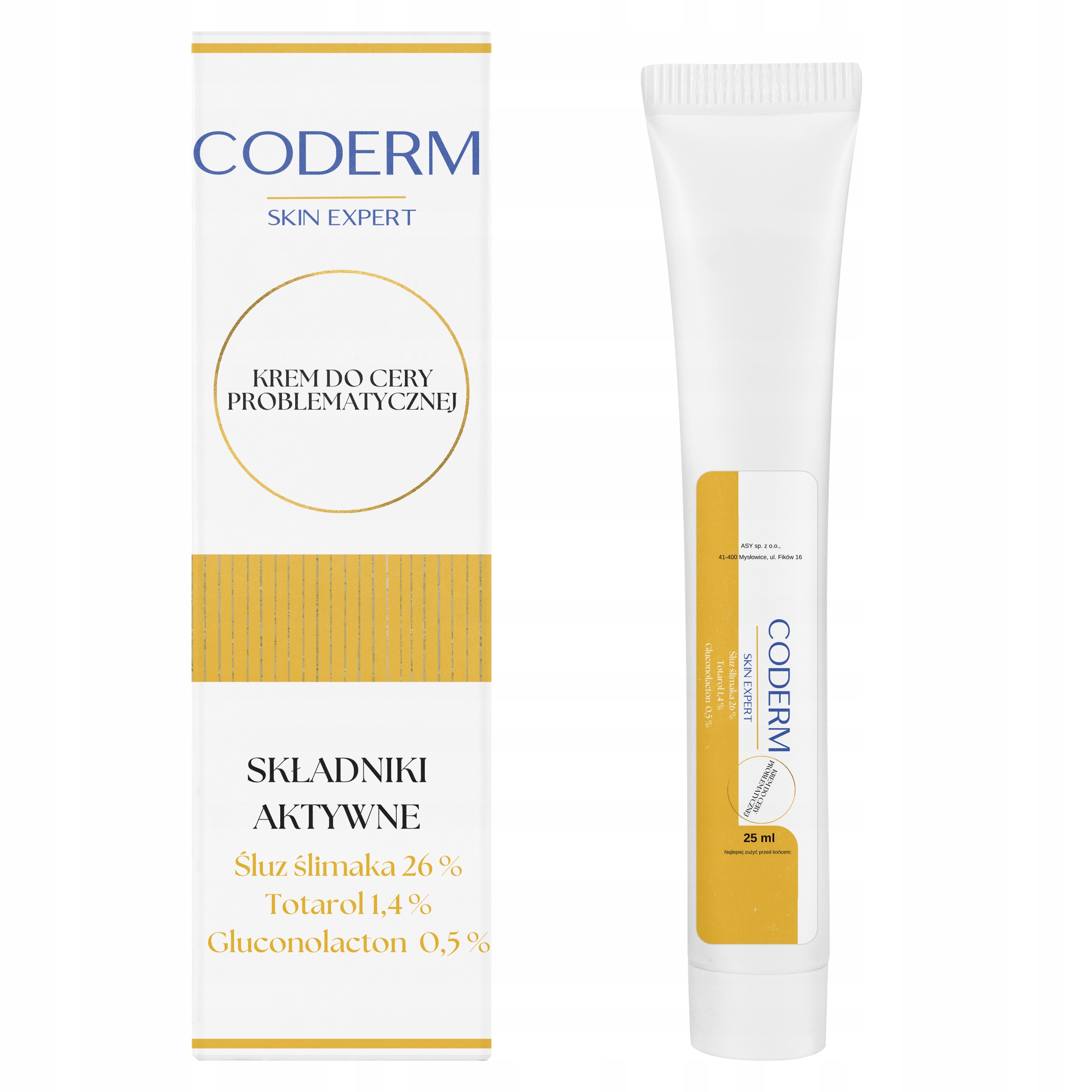 Coderm Krém pro problematickou pleť s hlemýždím slizem 26% 25 ml