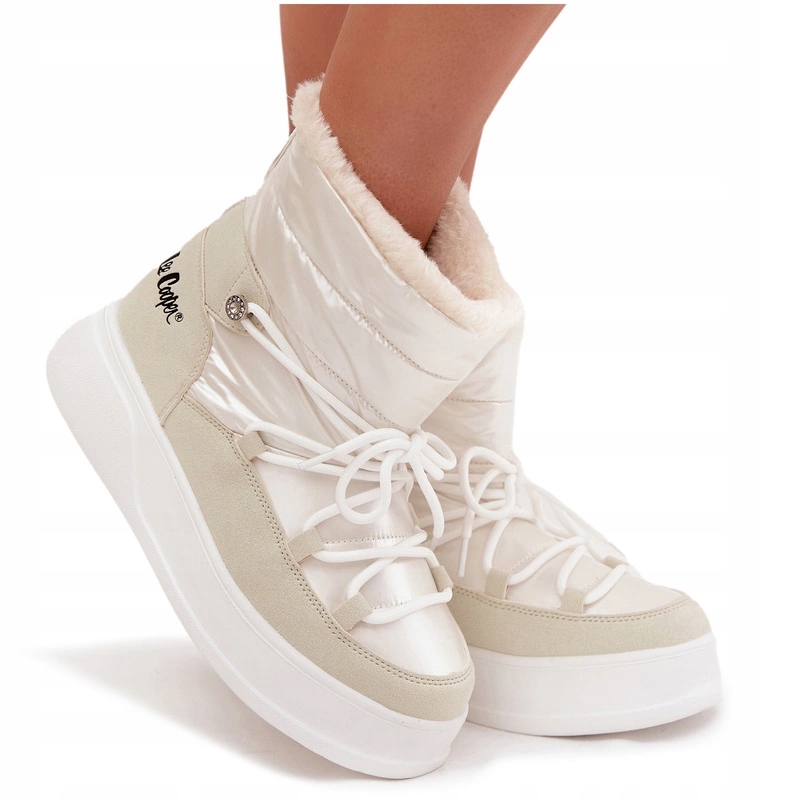 Dámské Sněhule Na Platformě Kožíšek Lee Cooper LCJ-25-03-3815 Bílé 40