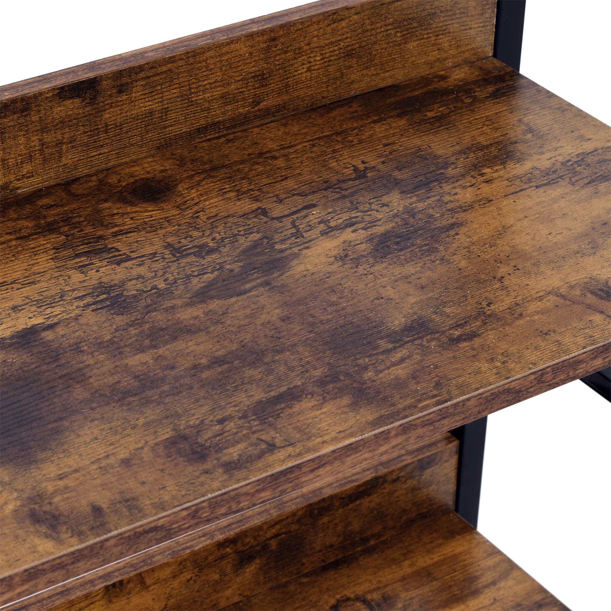 REGAŁ RUSTYKALNY NA KSIĄŻKI VARBERG INDUSTRIALNY Z PÓŁKAMI LOFTOWY METALOWY Kolekcja Meble loftowe