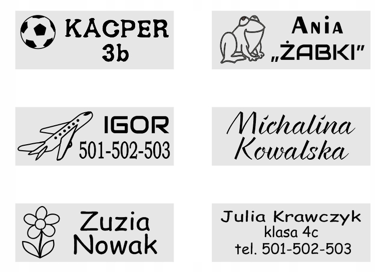 PIECZĄTKA DO ZNAKOWANA UBRAŃ ODZIEŻY SZKOŁA DZIECI Marka Colop