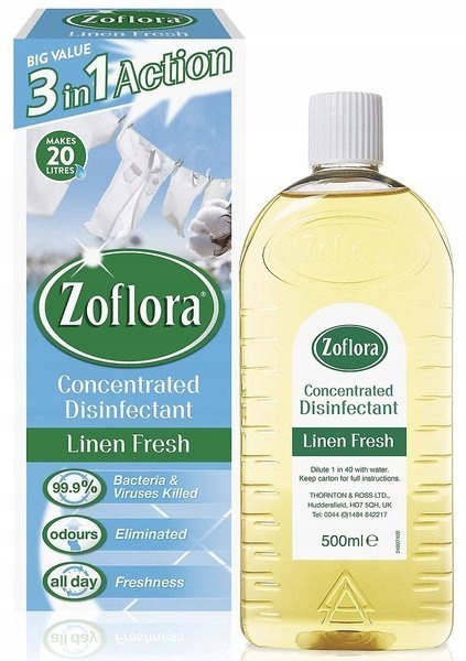 

Zoflora Linen Fresh Płyn dezynfekujący 500ml