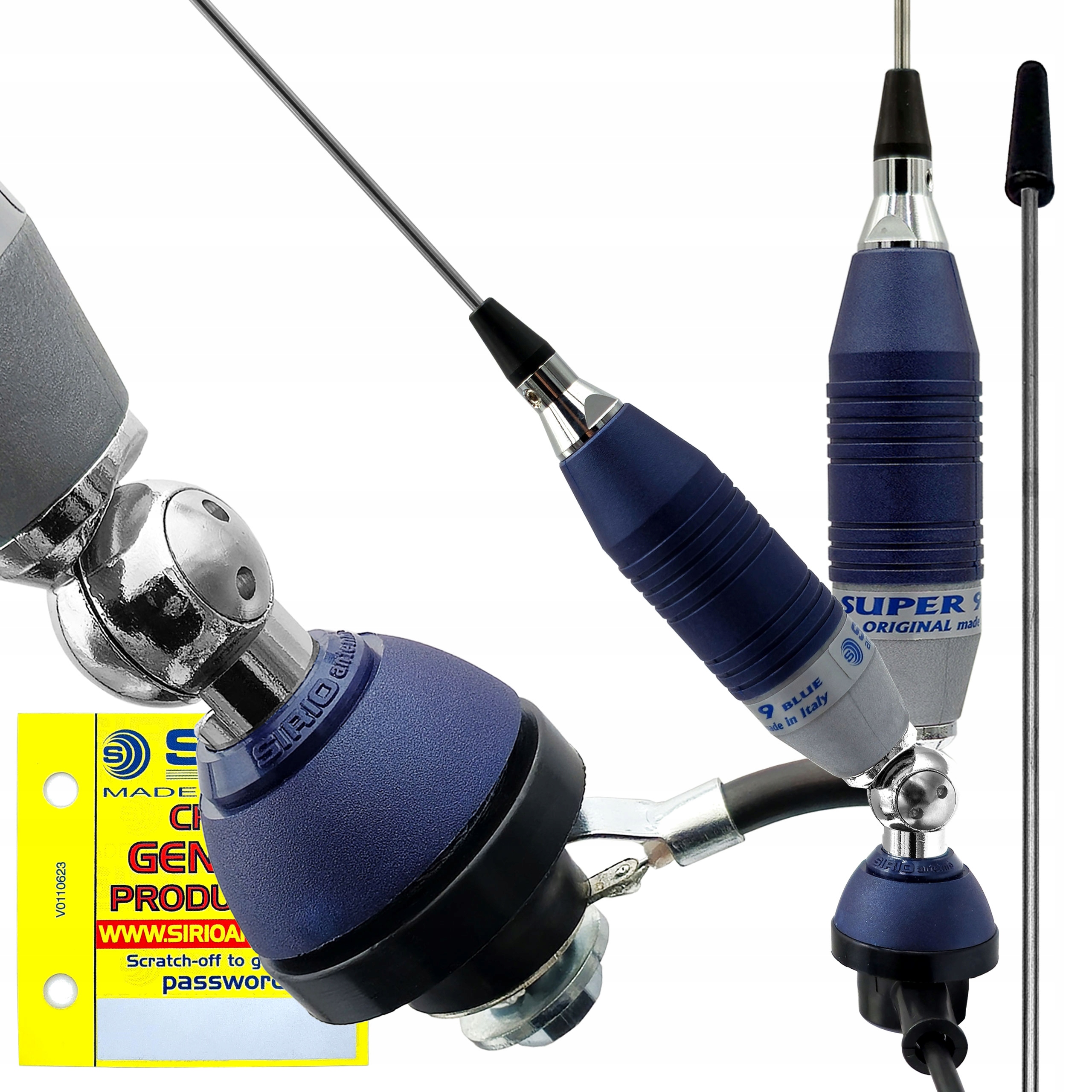 Sirio 9 Blue Line 155 cm montážní Cb anténa dlouhá, účinná, pevná