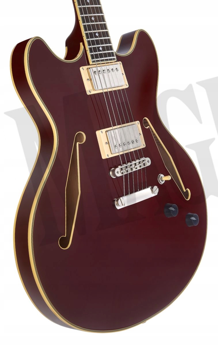 Gitara Elektryczna D'Angelico Excel DC Tour Solid Wine Model DANEXCDCTOURSW