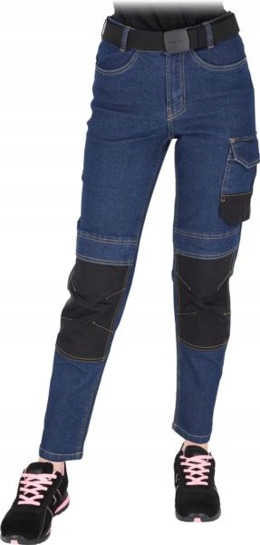Damskie spodnie Jeans elastyczne robocze do pasa dżinsowe L777 r.38