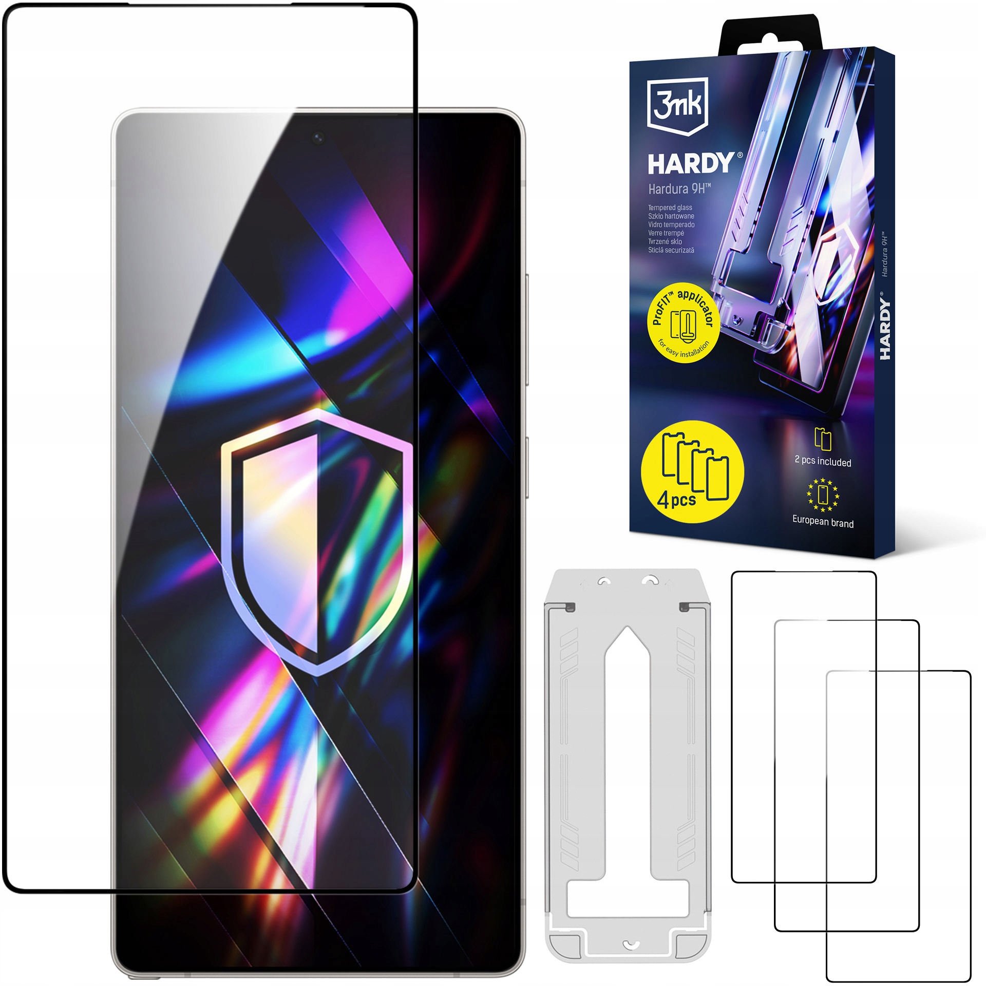 4 Szkło hartowane aplikator na Samsung Galaxy S25 Ultra 3mk Hardy Hardura