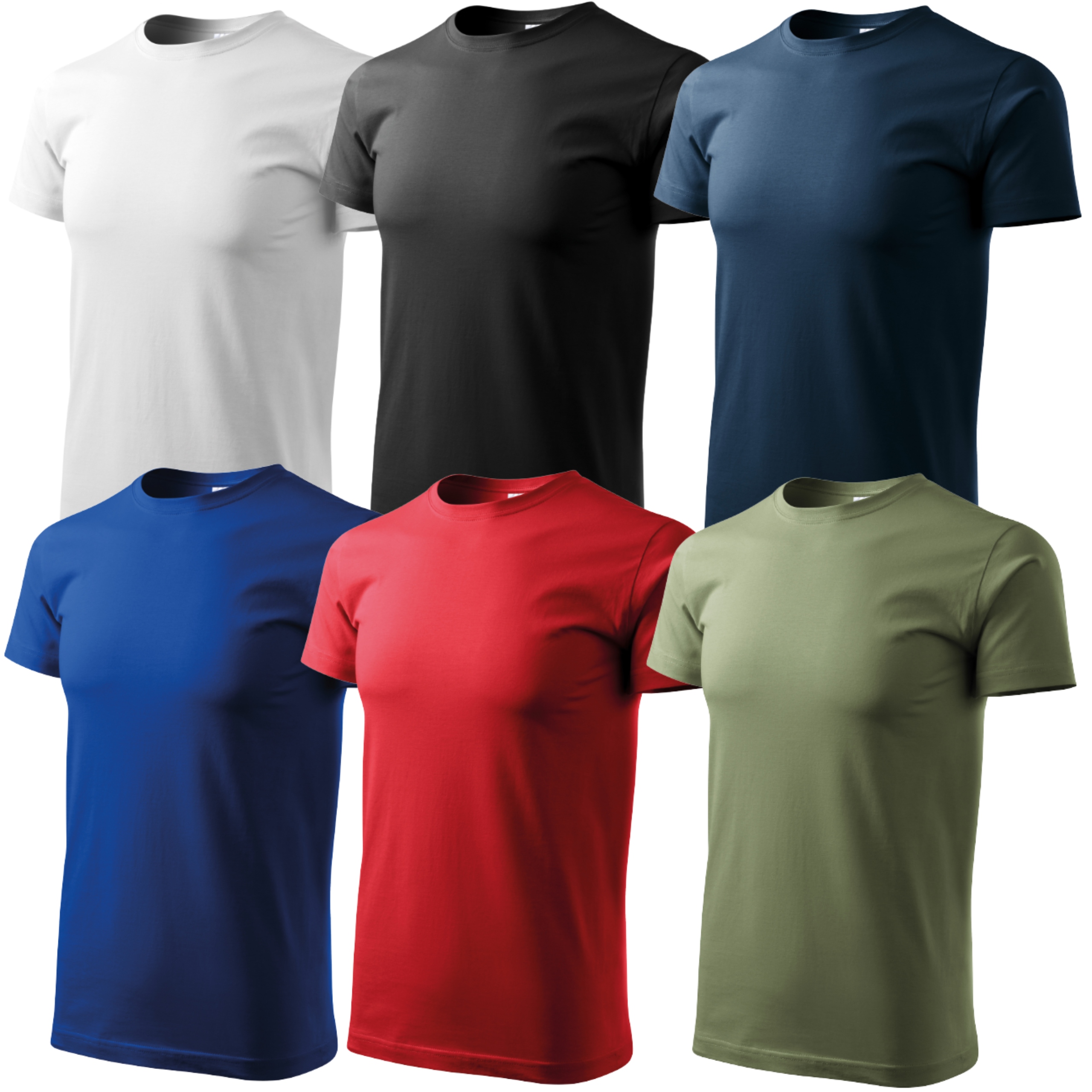 Tričko Pánský Komplet Unisex Hrubá Bavlna 200 g/m2 Sada 6 Ks S