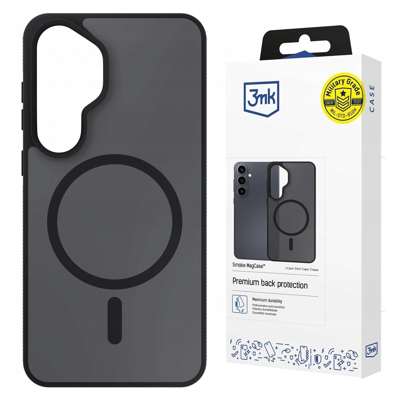 Etui 3mk Smoke MagCase na Samsung Galaxy S26 szare