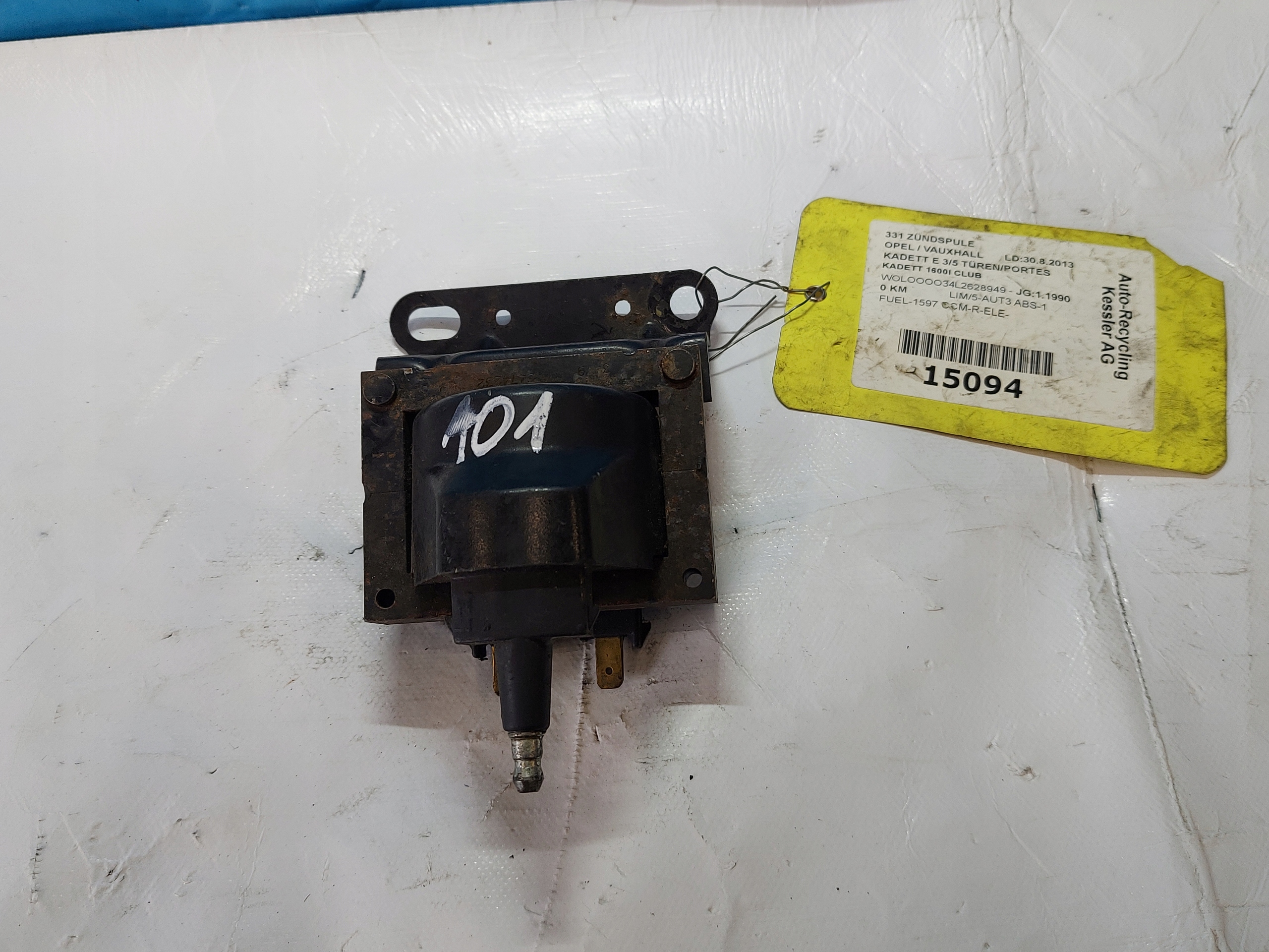 coil ignition OPEL KADETT 1.3 B DELCO REMY WQ