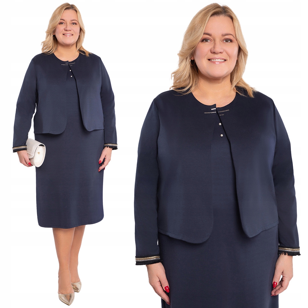 Tmavě modré sako 60/62