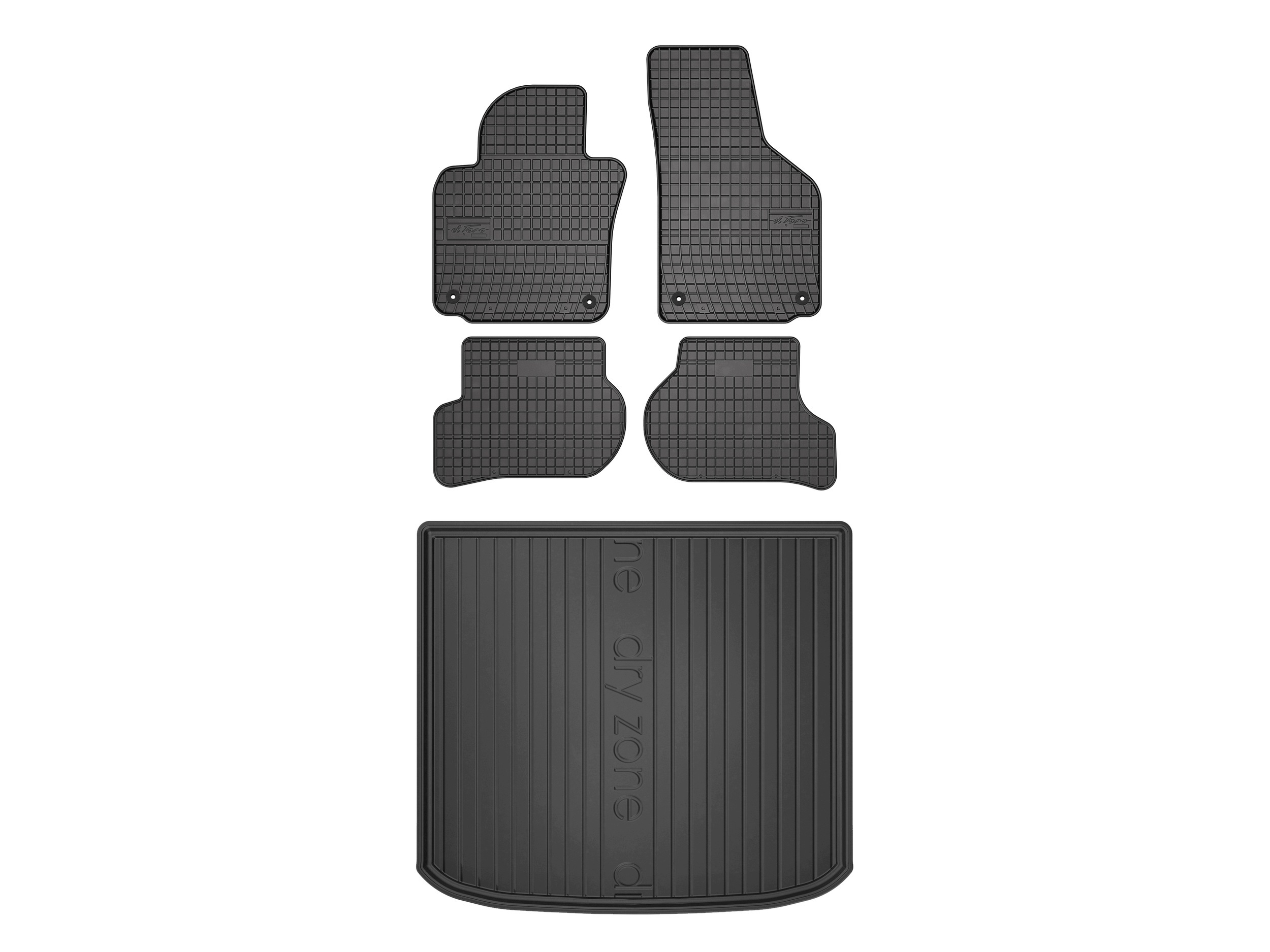 Koberčeky SolidPRO rohož DryZone pre: Seat Toledo III 2004-2009 5 dielikov