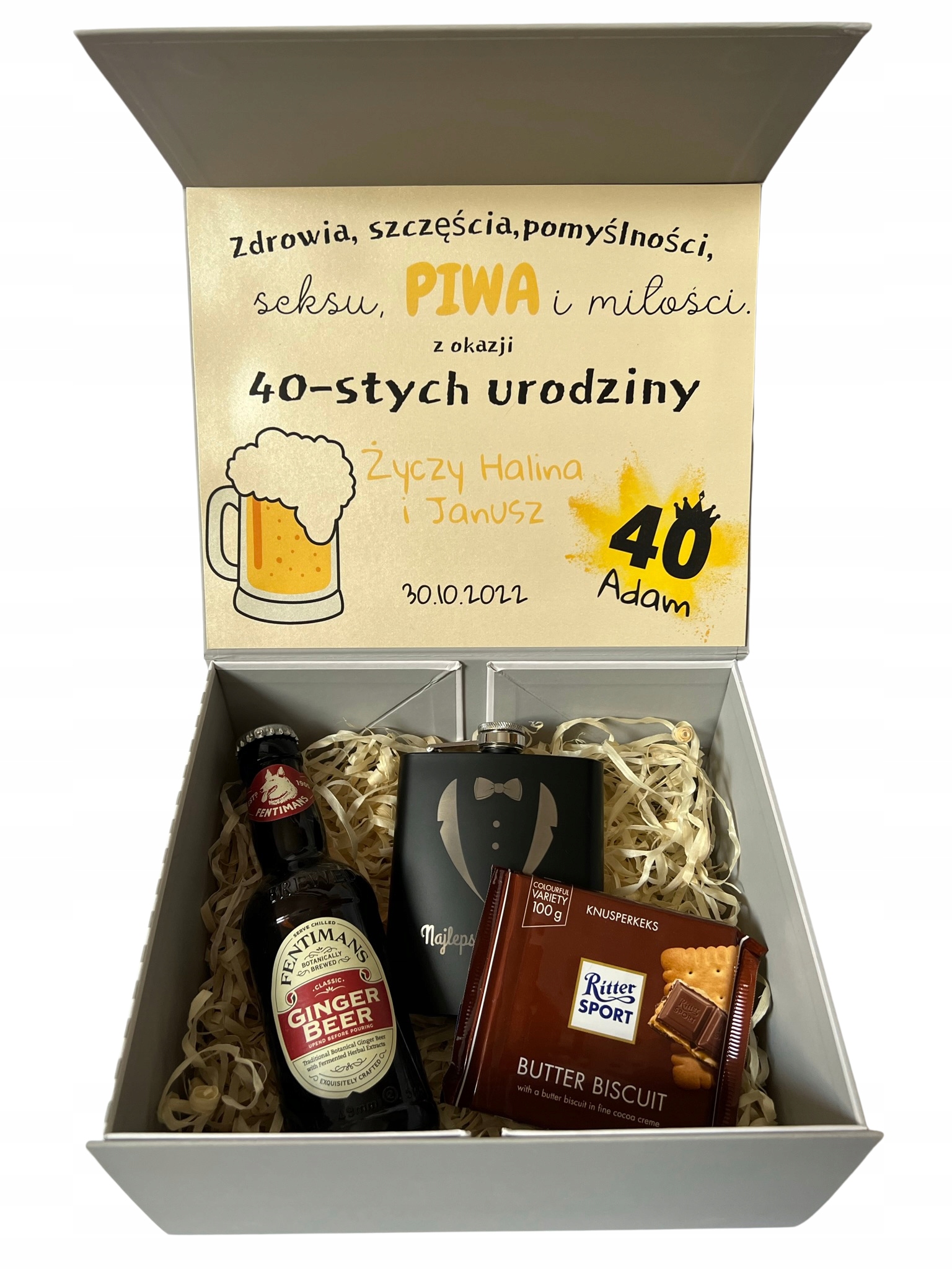 Krabička Box dárek k 30,40,50,60. narozeninám