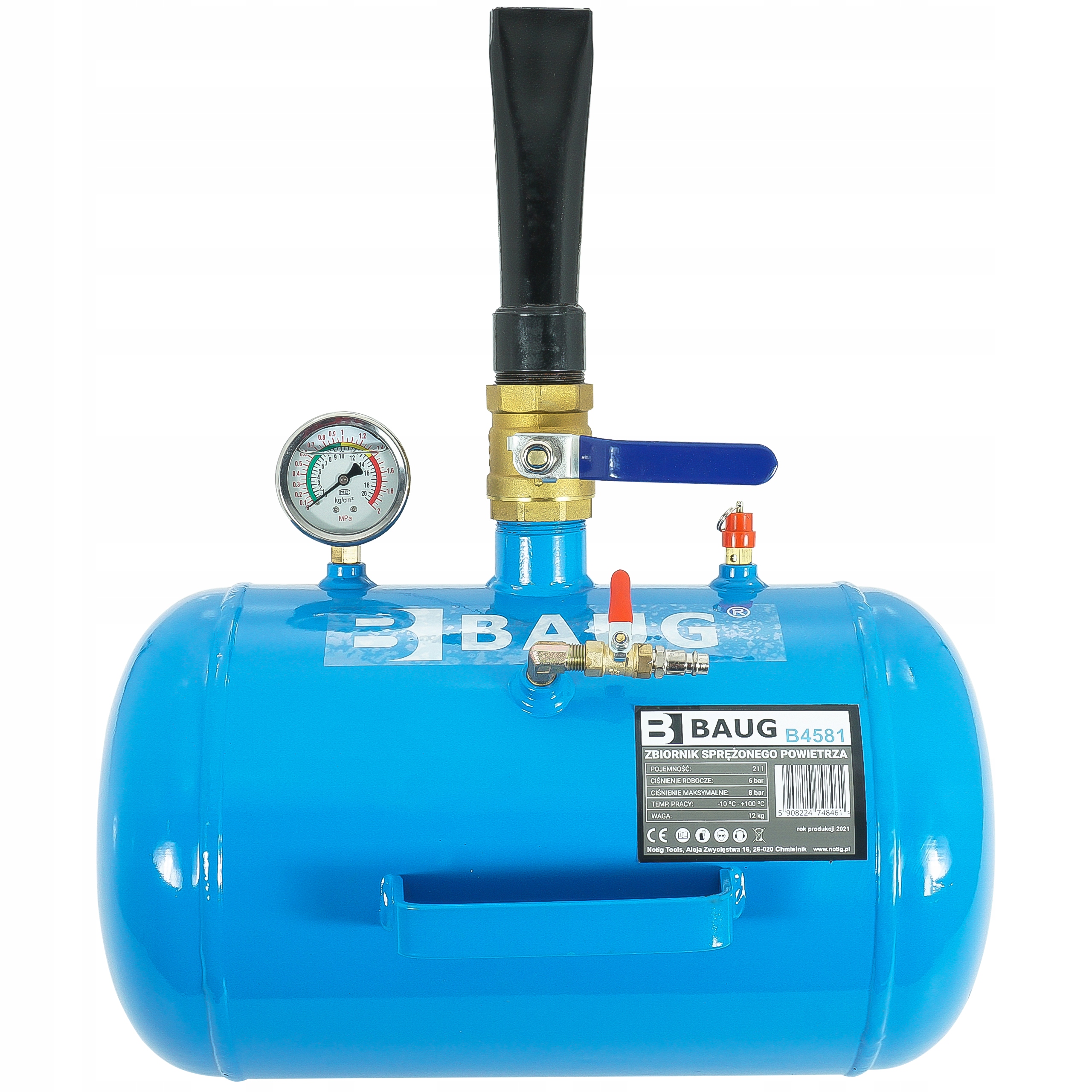 INFLATOR DO POMPOWANIA KÓŁ ZBIORNIK CIŚNIENIOWY 21 Kod producenta B4581