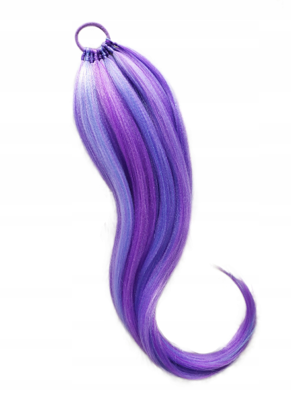 Připínací poník na gumičce, Příčesek, fialový mix, Liliová Čarodějka, 70 cm