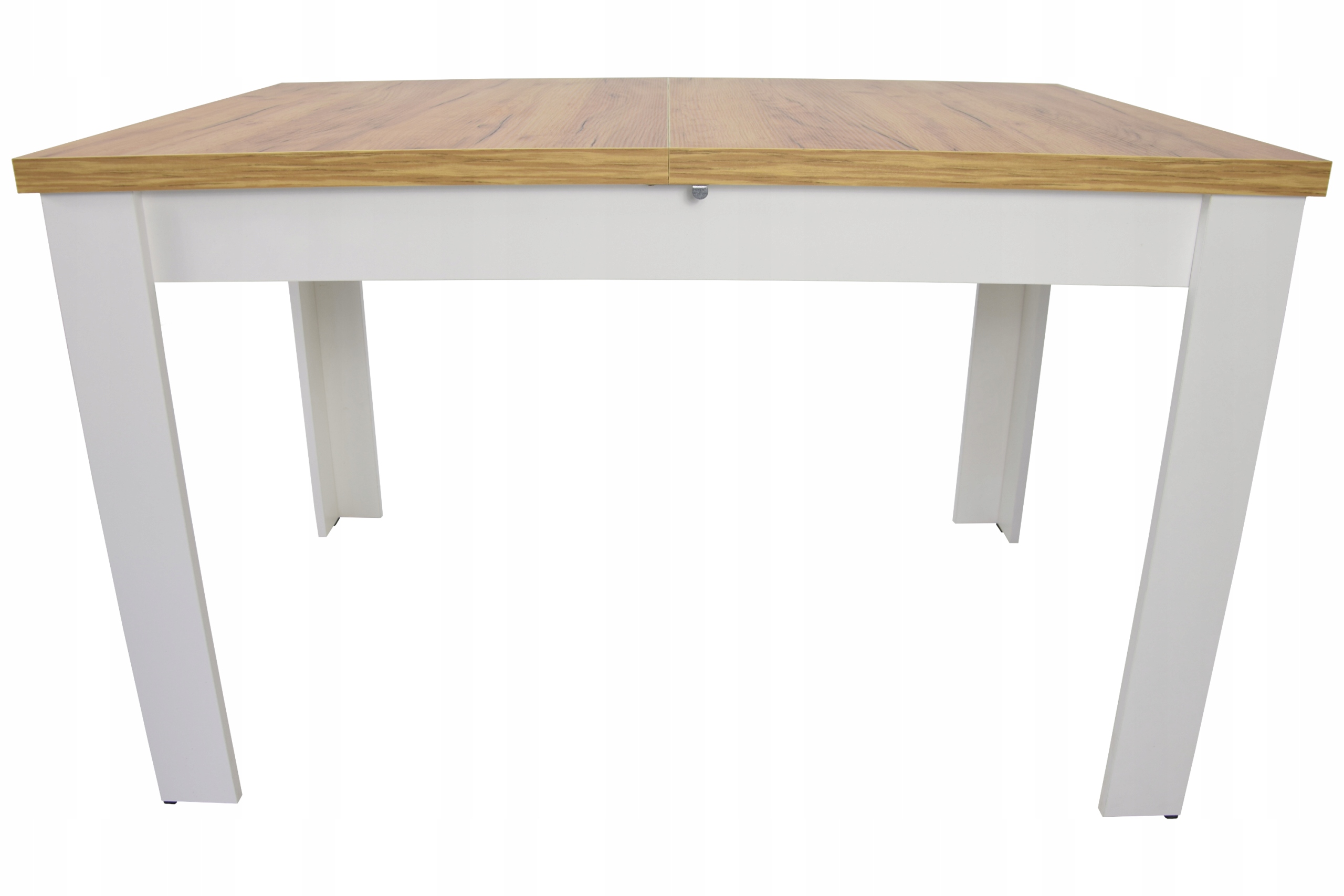 Stół C-2 BIAŁY blat DĄB 80x120/160 Rozkładany Marka Interni