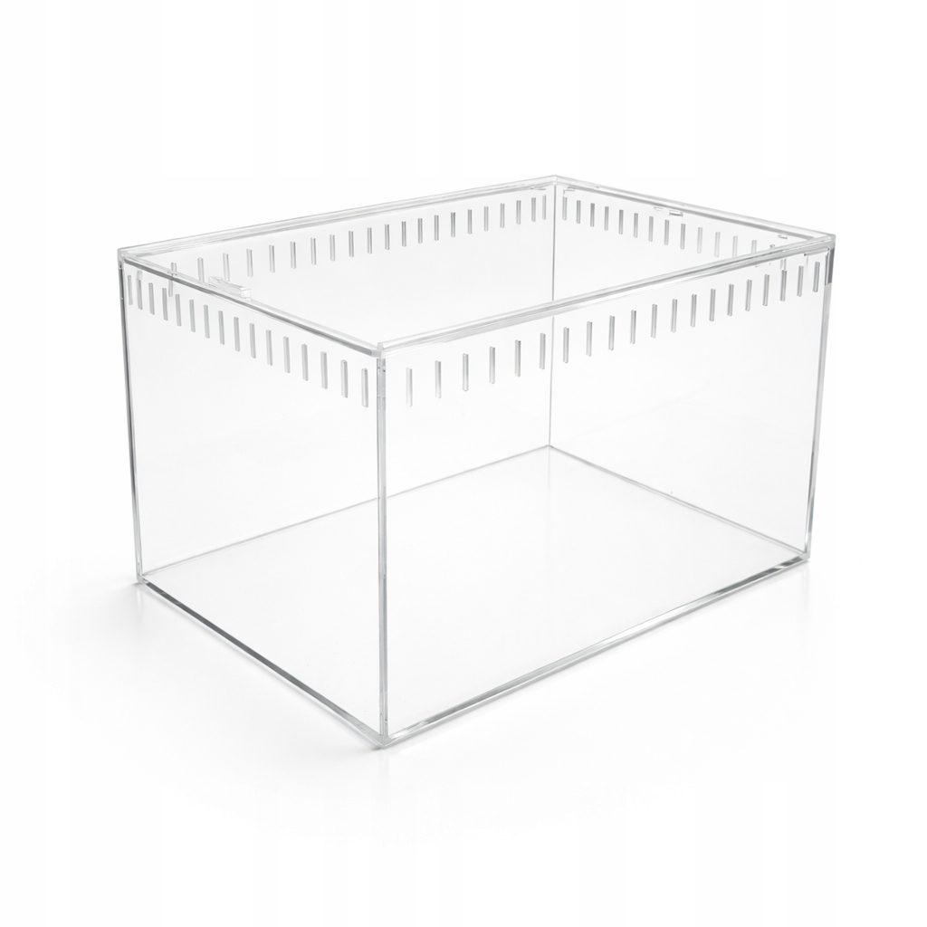 Akrylové terárium pro pavouka ptáčka modlícího se hmyzu 23x16x14 cm