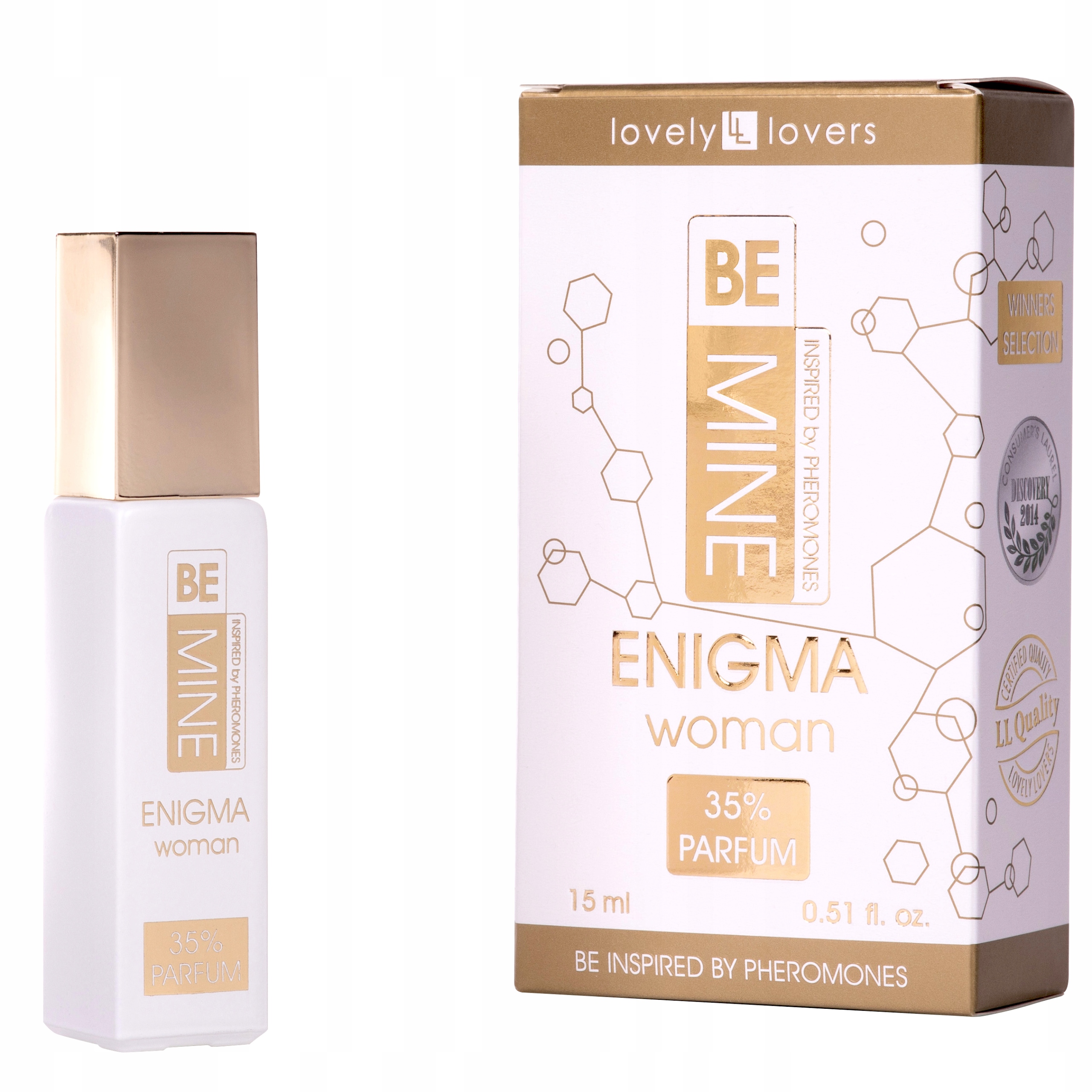 BE-MINE ENIGMA STRONG PARFUM S FEROMÓNMI PRE ŽENY Hmotnosť produktu s individuálnym balením 0,1 kg