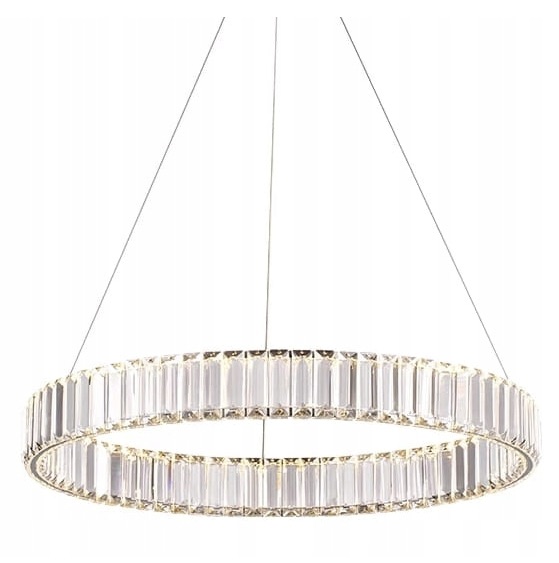 Bohemia Brass 40 Al żyrandol kryształowy Led pierścień ring 40cm mosiądz