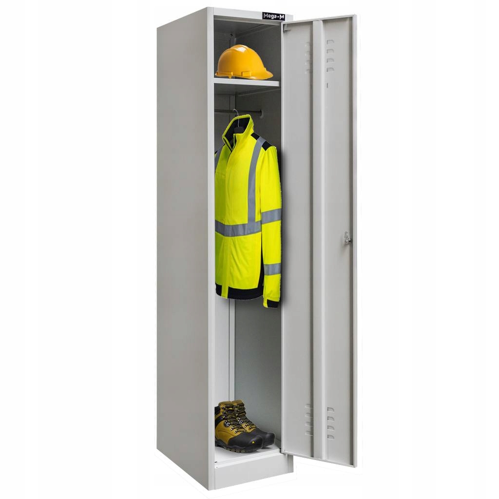 Szafka Bhp ubraniowa Metalowa pracownicza 1-DRZWIOWA 180x36x50cm socjalna