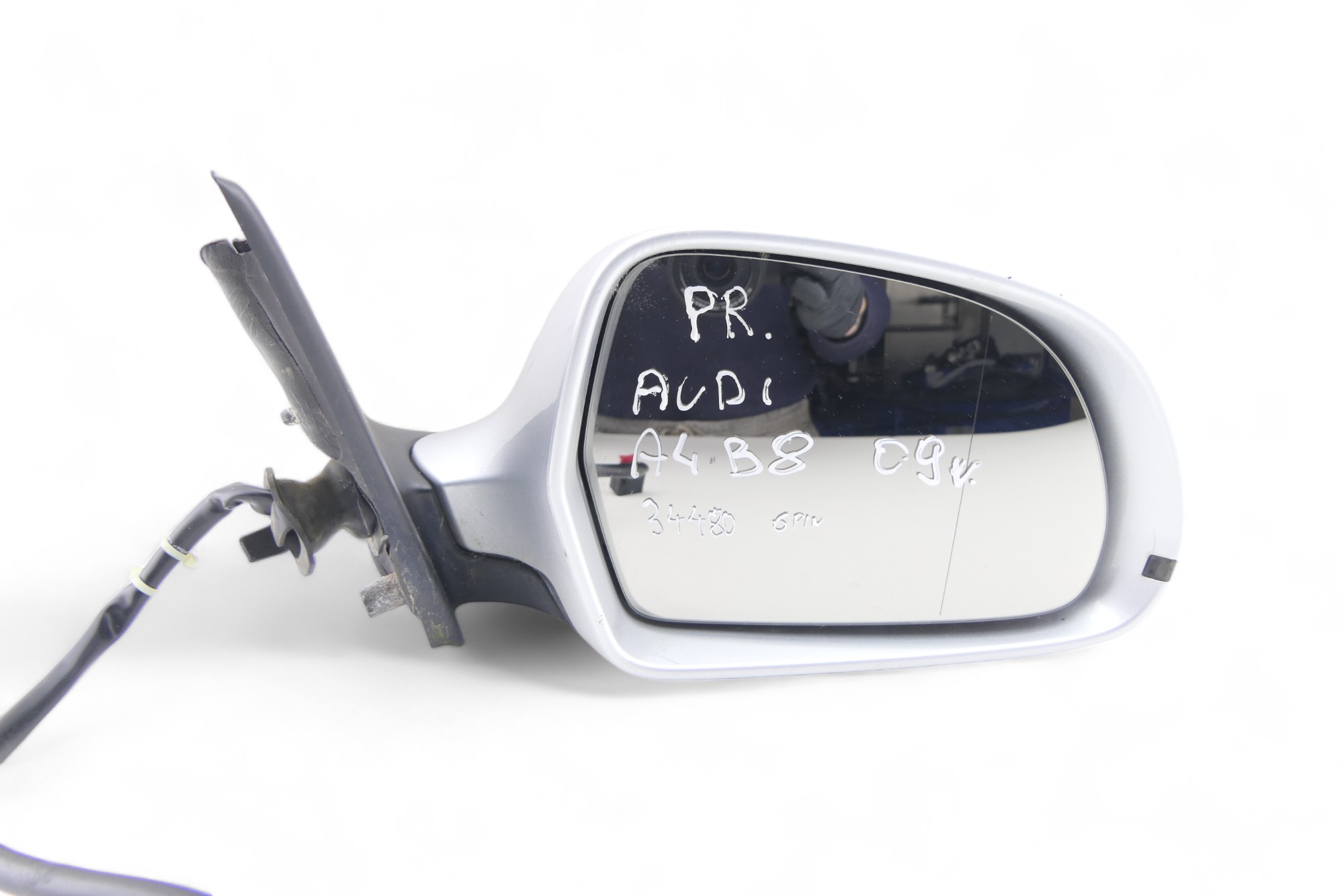mirror right 6 PIN AUDI A4 B8 09R LX7W ANGLIK