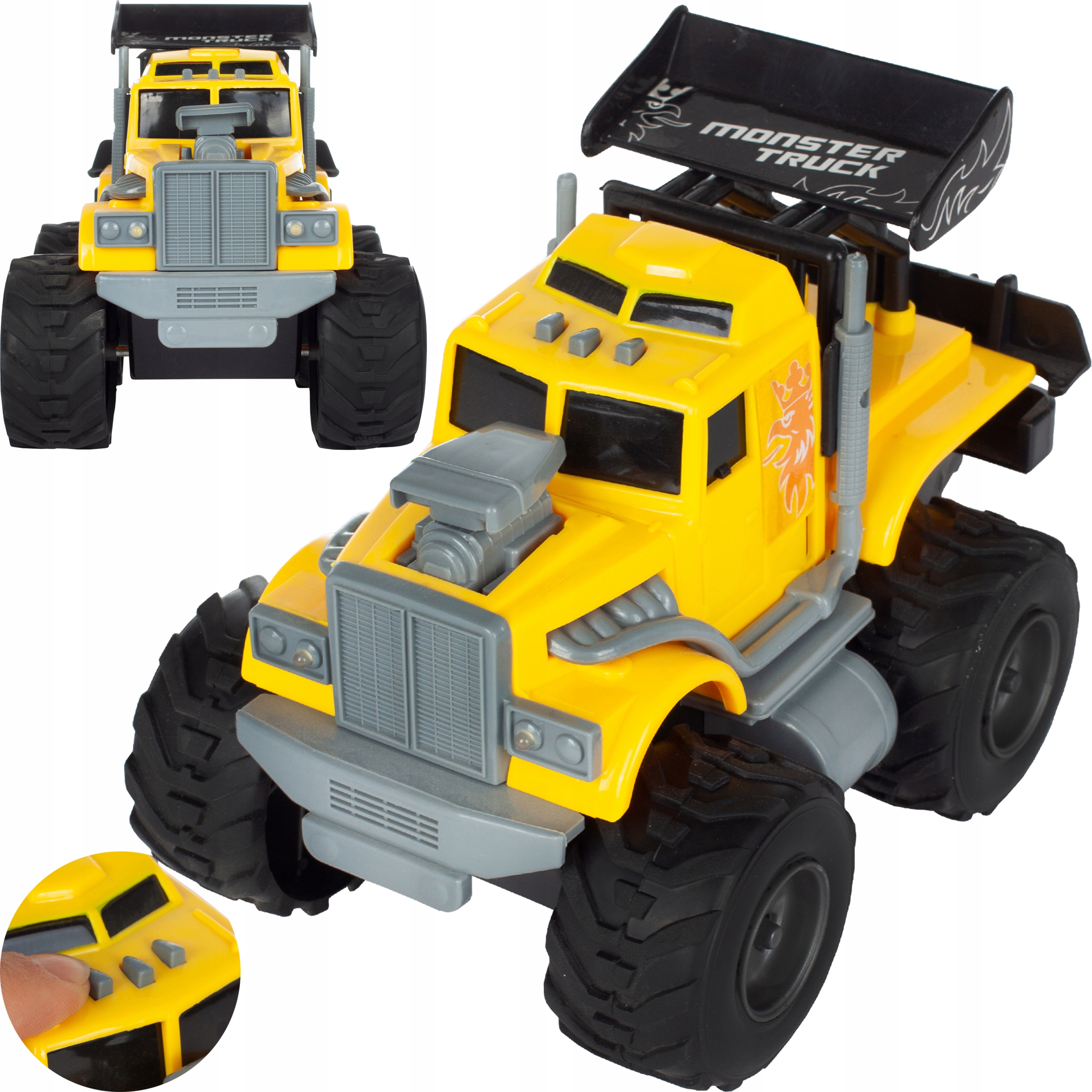 AUTO TERENOWE MONSTER TRUCK 1:16 ŚWIATŁO DŹWIĘK