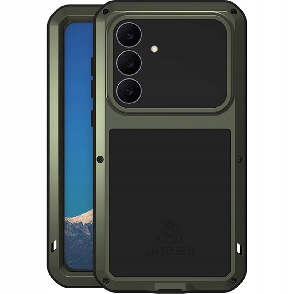 Pouzdro Love Mei sklo pro Galaxy S25 Fe kryt zadní kryt obal sklo