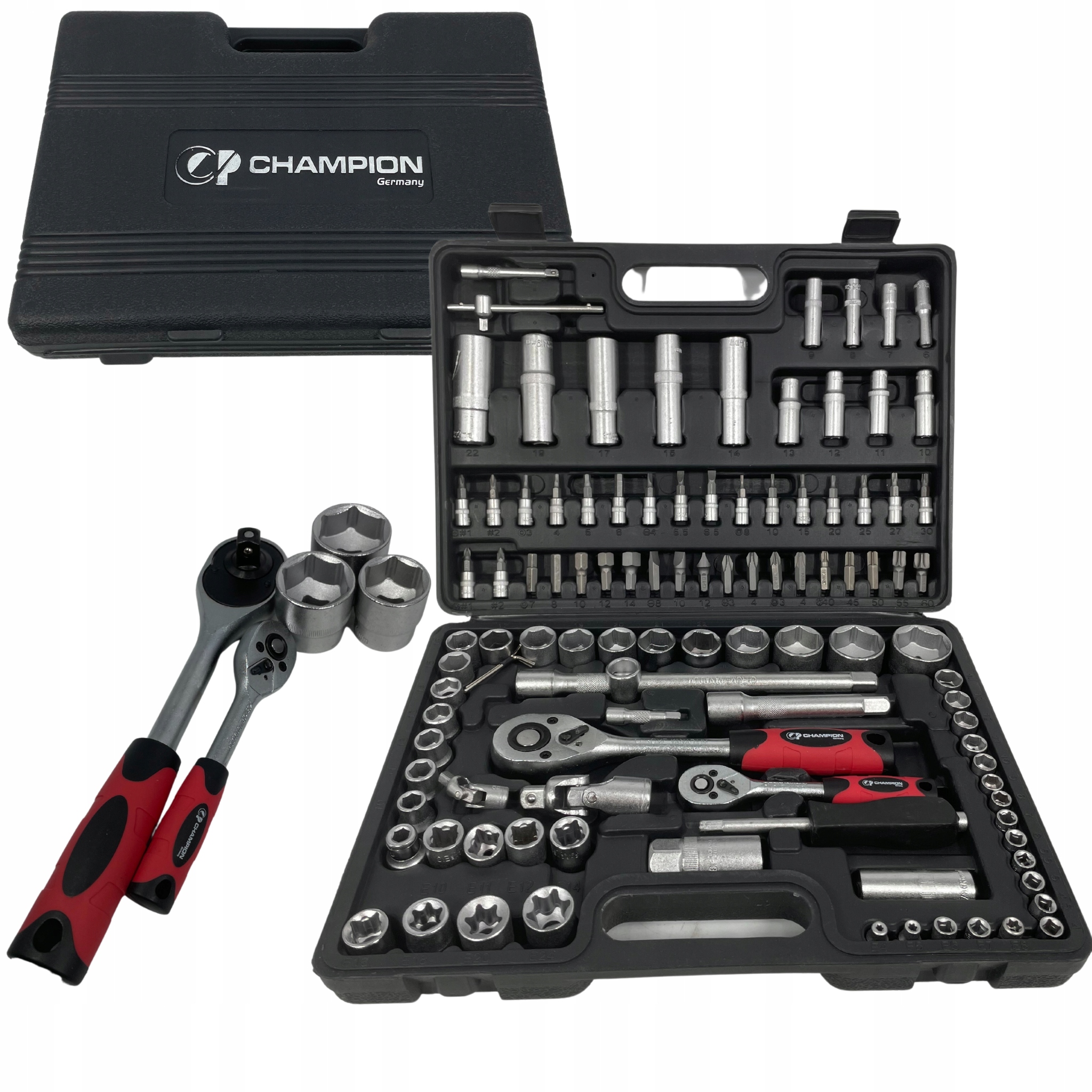 ZESTAW KLUCZY NASADOWYCH KLUCZE NASADOWE 108 EL.