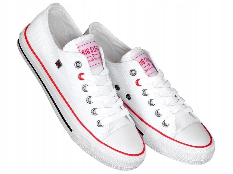 

Białe trampki damskie Big Star T274022 niskie 39