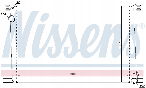 Chłodnica NISSENS 69706 Producent części Nissens