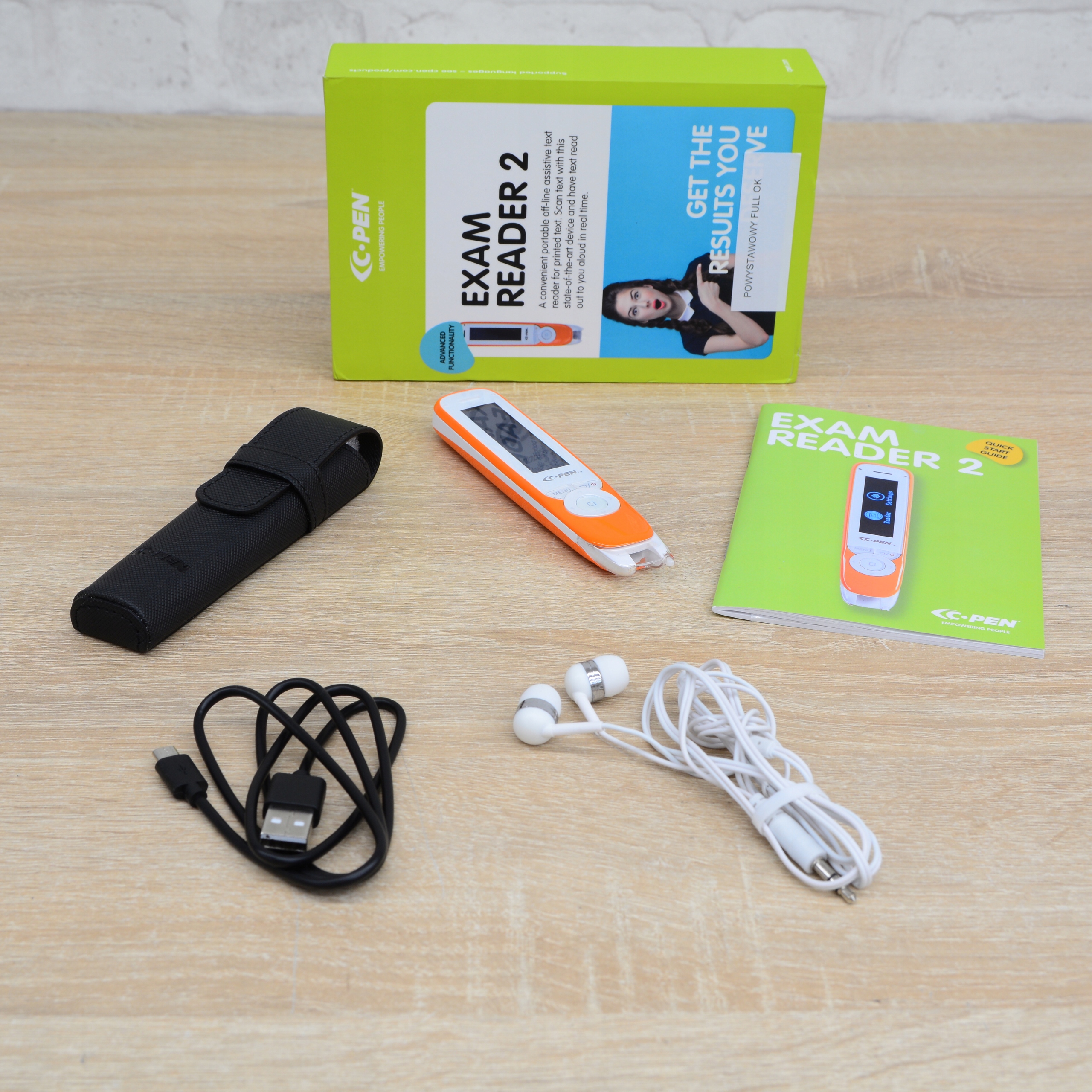 Skaner Czytnik do zamiany tekstu na mowę C Pen 2 urządzenie skanujące OCR Model EXAM