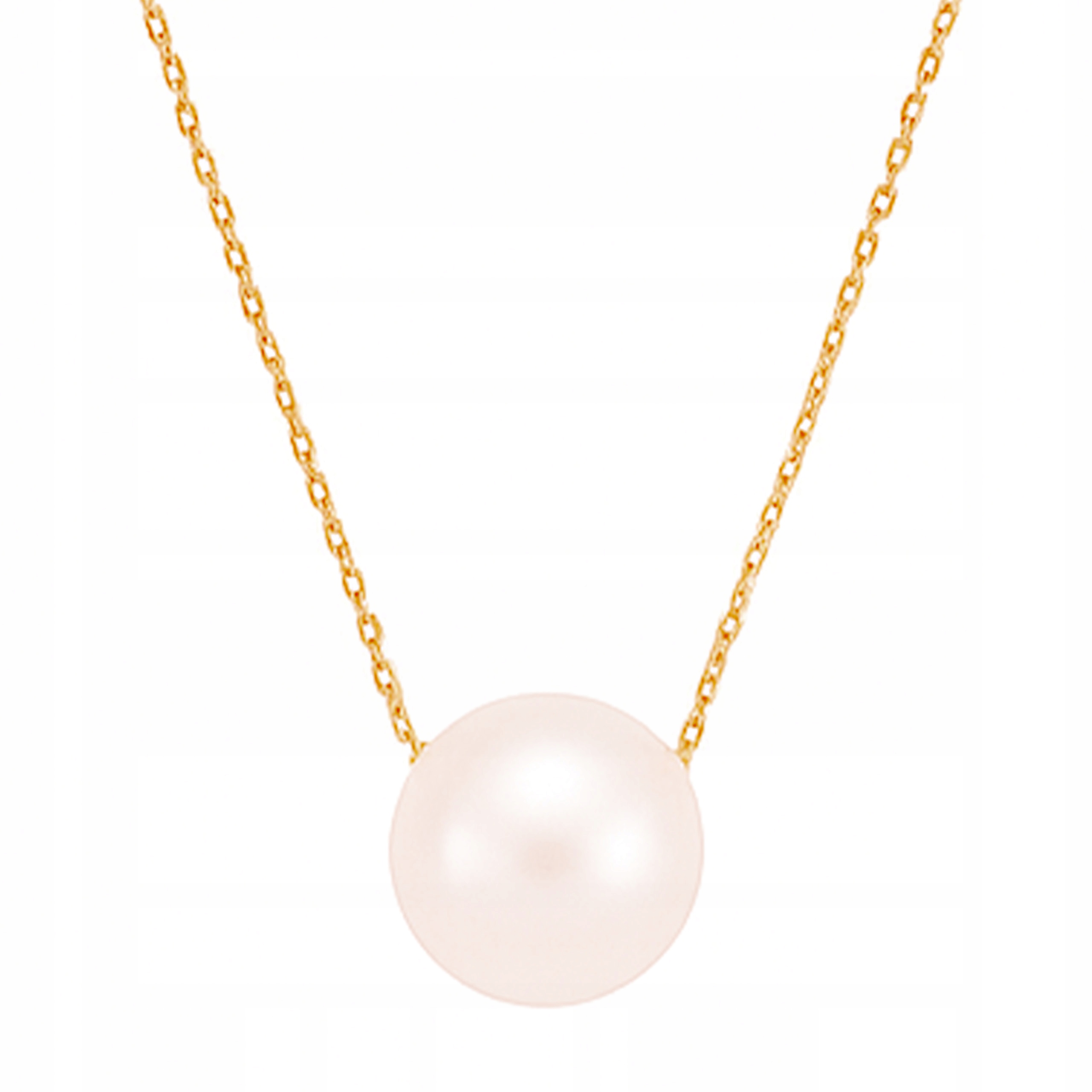 Zlatý dámský náhrdelník kulička perla perlička s perlou přívěsek řetízek