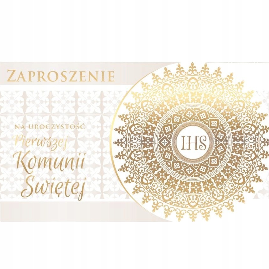 

Komplet 5 zaproszeń na I Komunie Św. Córki Syna