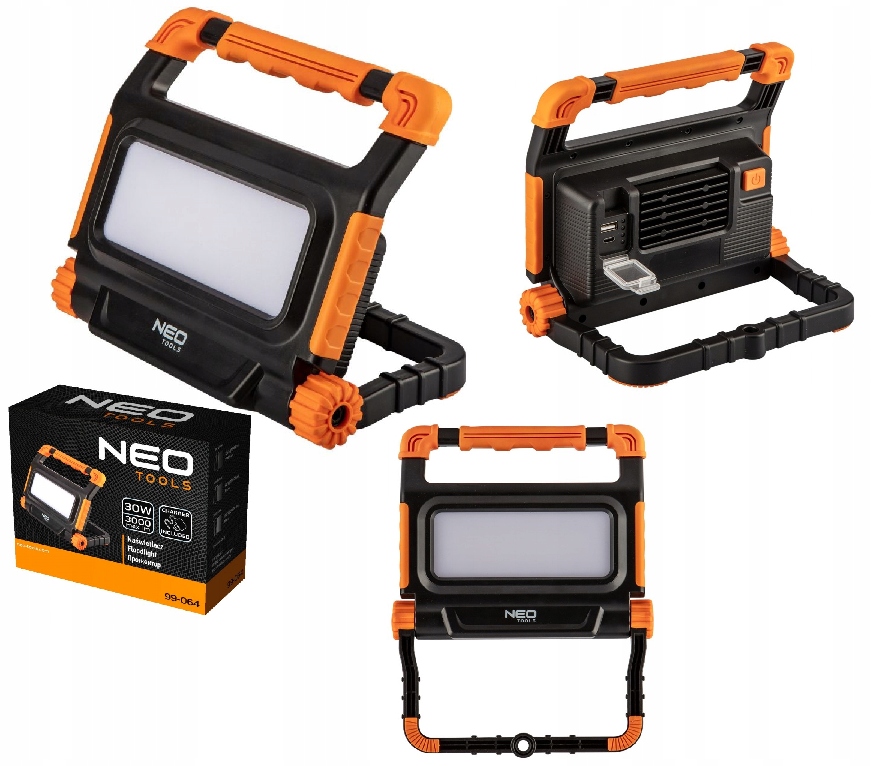 Akumulátorový reflektor 3000 lm Smdled Neo 99-064