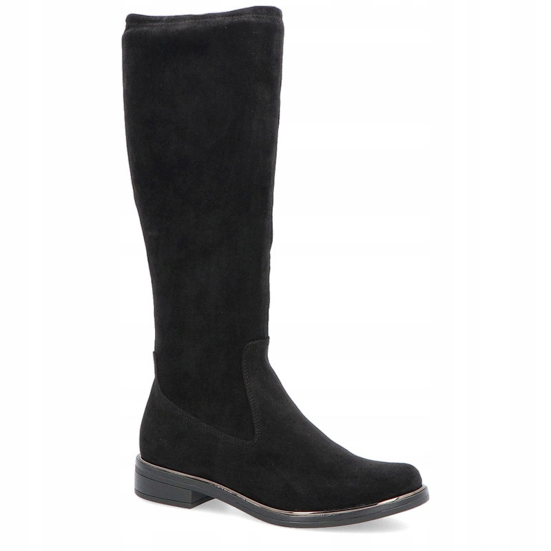 Strečové kozačky s podpatkem Caprice 25512-41 černé, velikost vel.