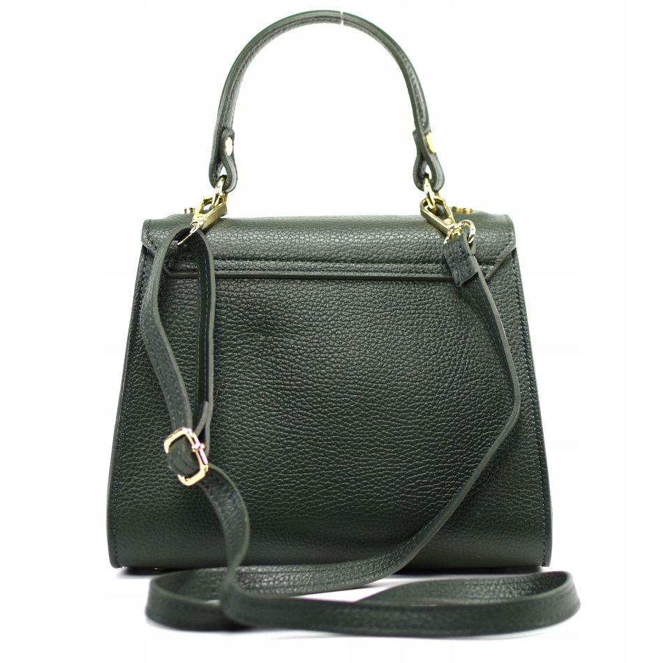 TOREBKA BORSE IN PELLE SKÓRA ZIELONA MINI 943i Kolor zielony