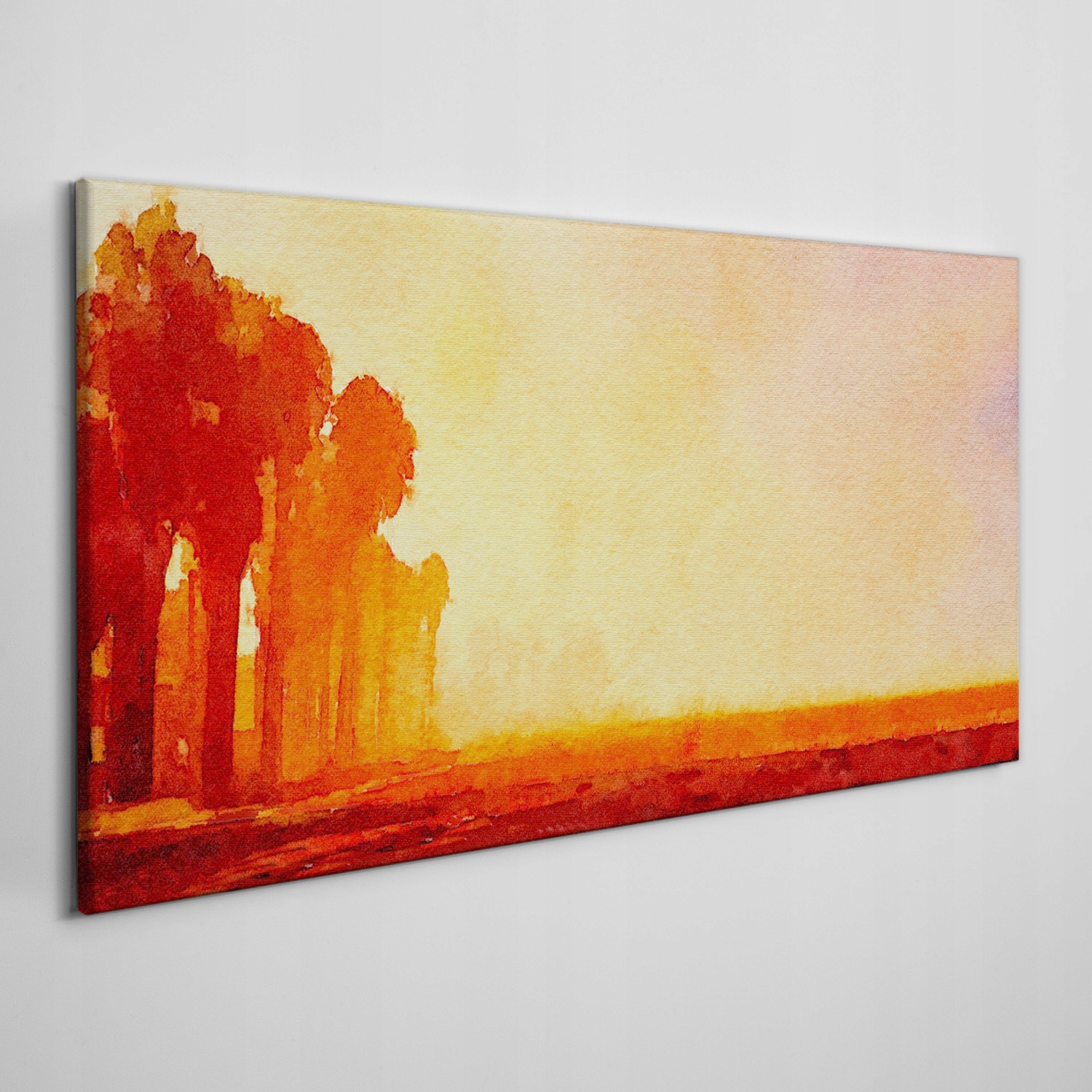 

Obraz na płótnie do salonu Las pomarańczowy 120x60