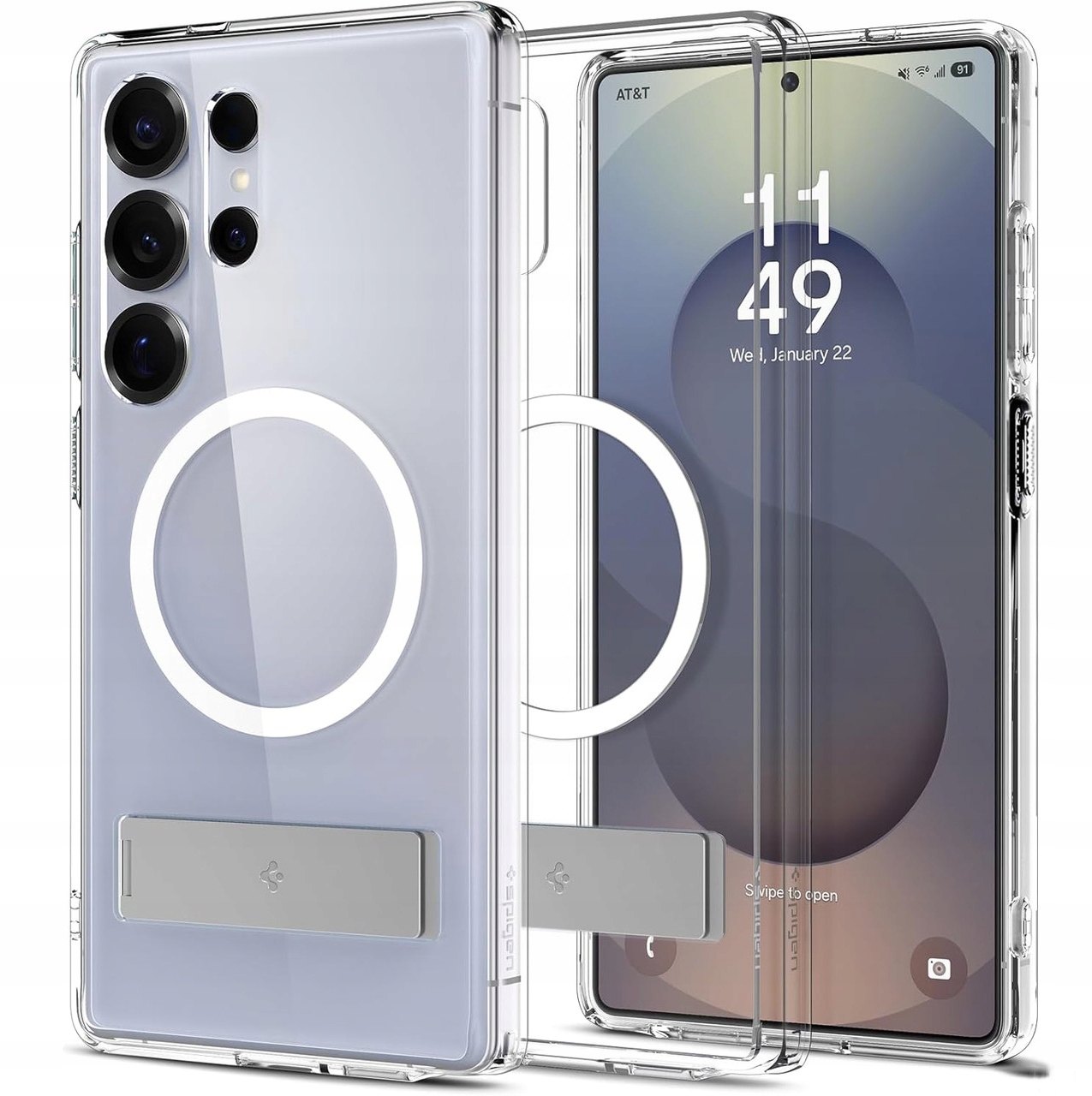 Etui do Samsung Galaxy S25 Ultra, Spigen, case cover do Magsafe z podstawką