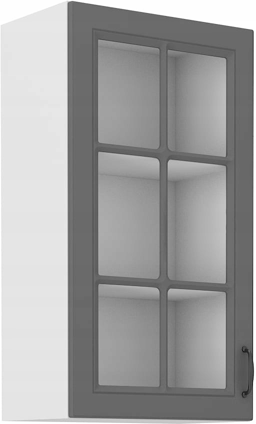 Kuchyňská Skříňka Vitrína 40X90 Stilo Šedá Bílá