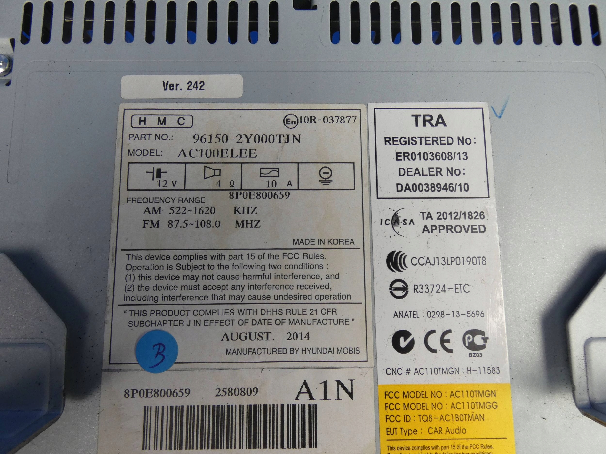 HYUNDAI IX35 RADIO FABRYCZNE