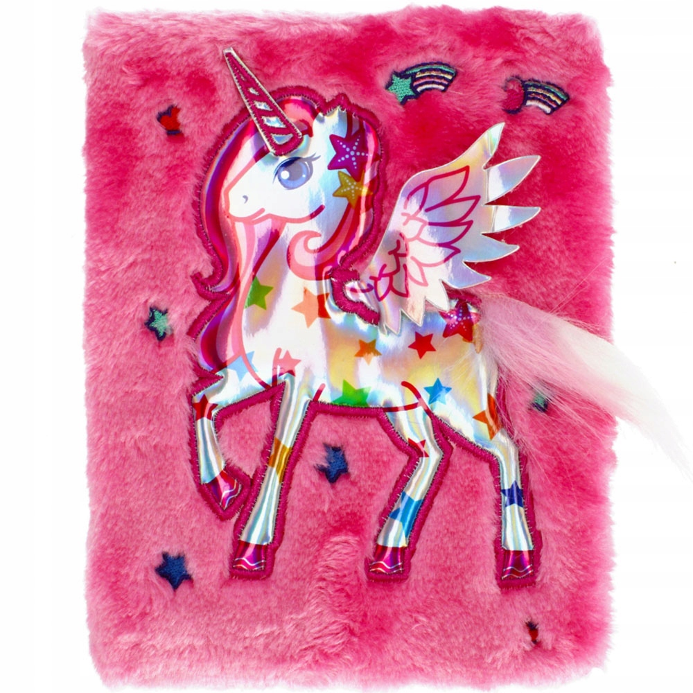 

Starpak Pamiętnik Pluszowy Notes Włochacz Unicorn