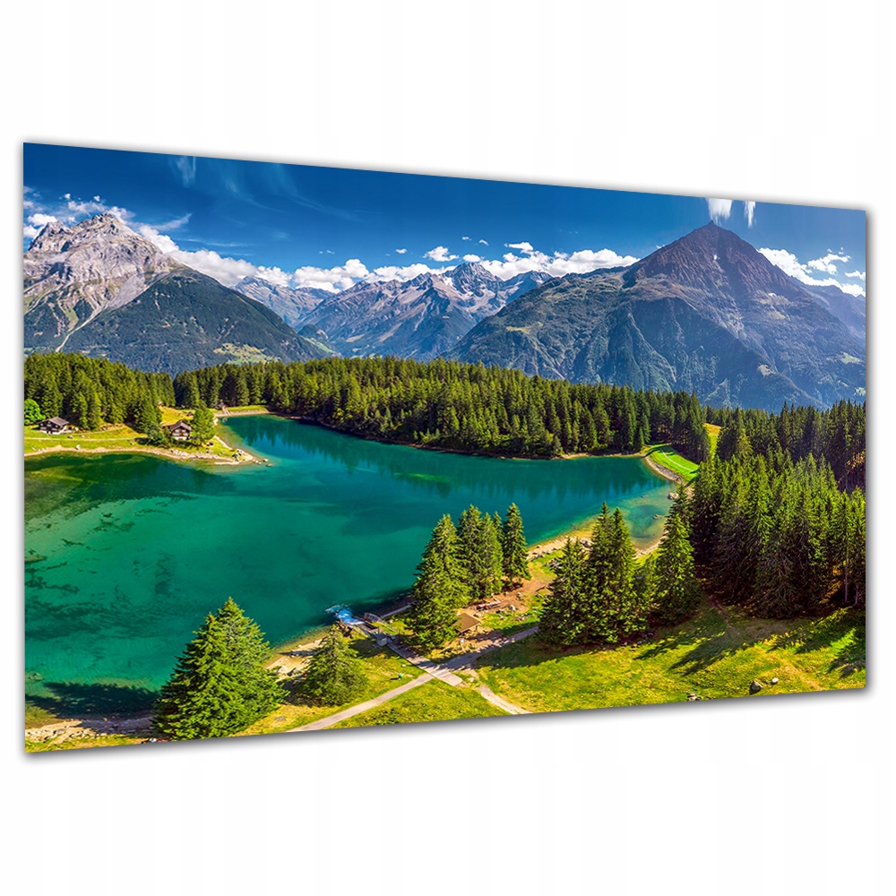 

Obraz Widok 45 pejzaż 120x80 staw góry las