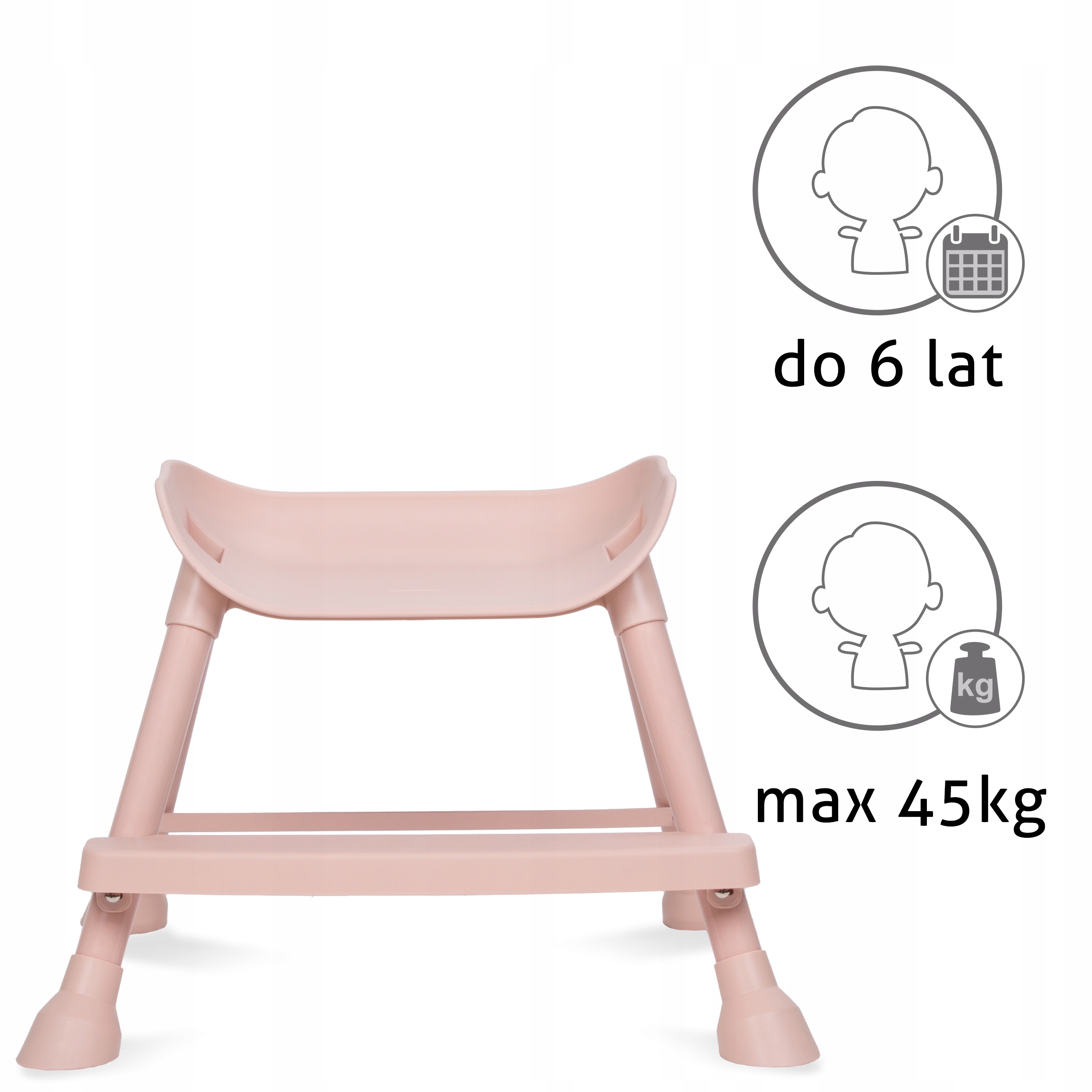 Kidwell EATAN krzesełko do karmienia 4w1 Pink Kolor Odcienie różu